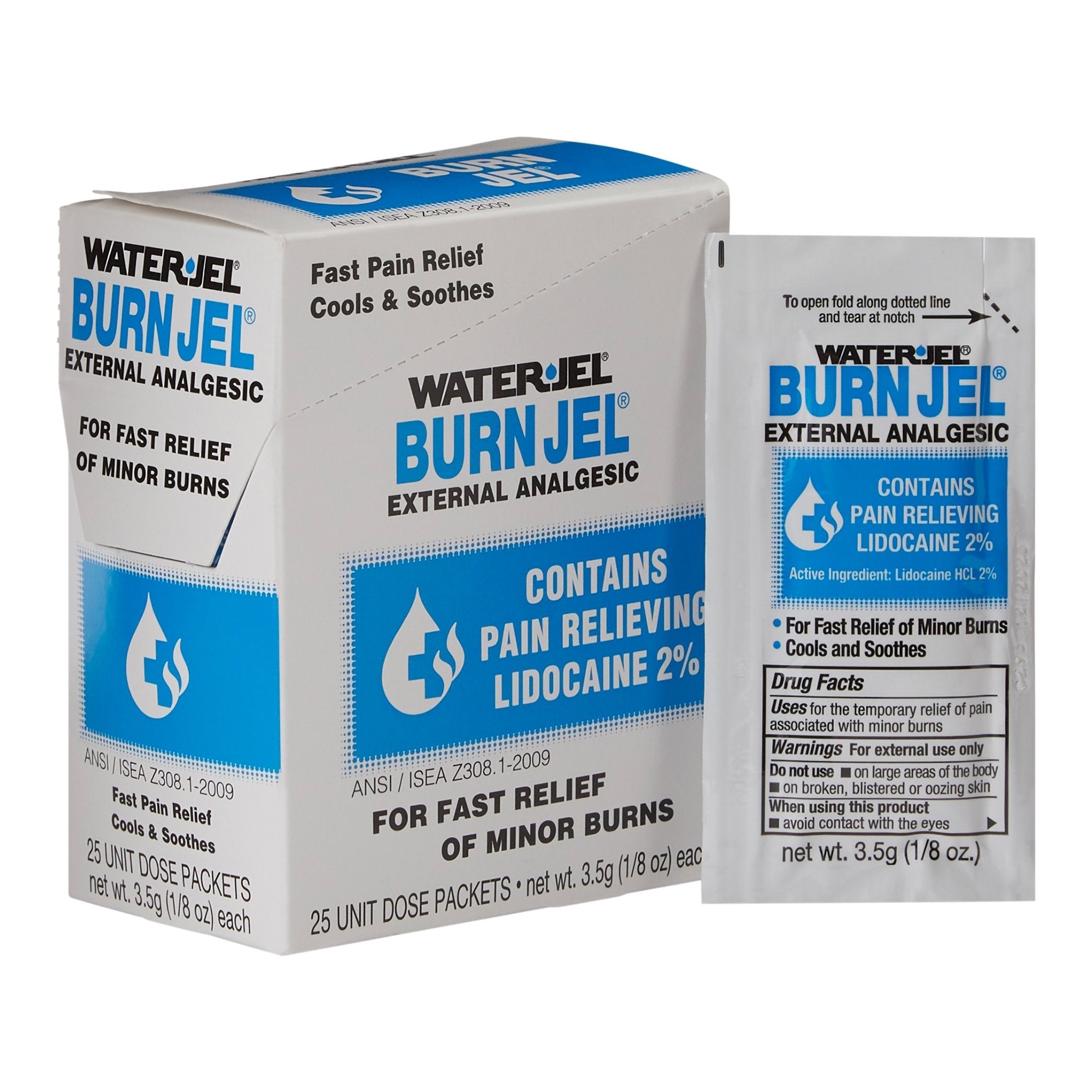 Water Jel® Burn Jel® Lidocaine Burn Relief (25 Units)