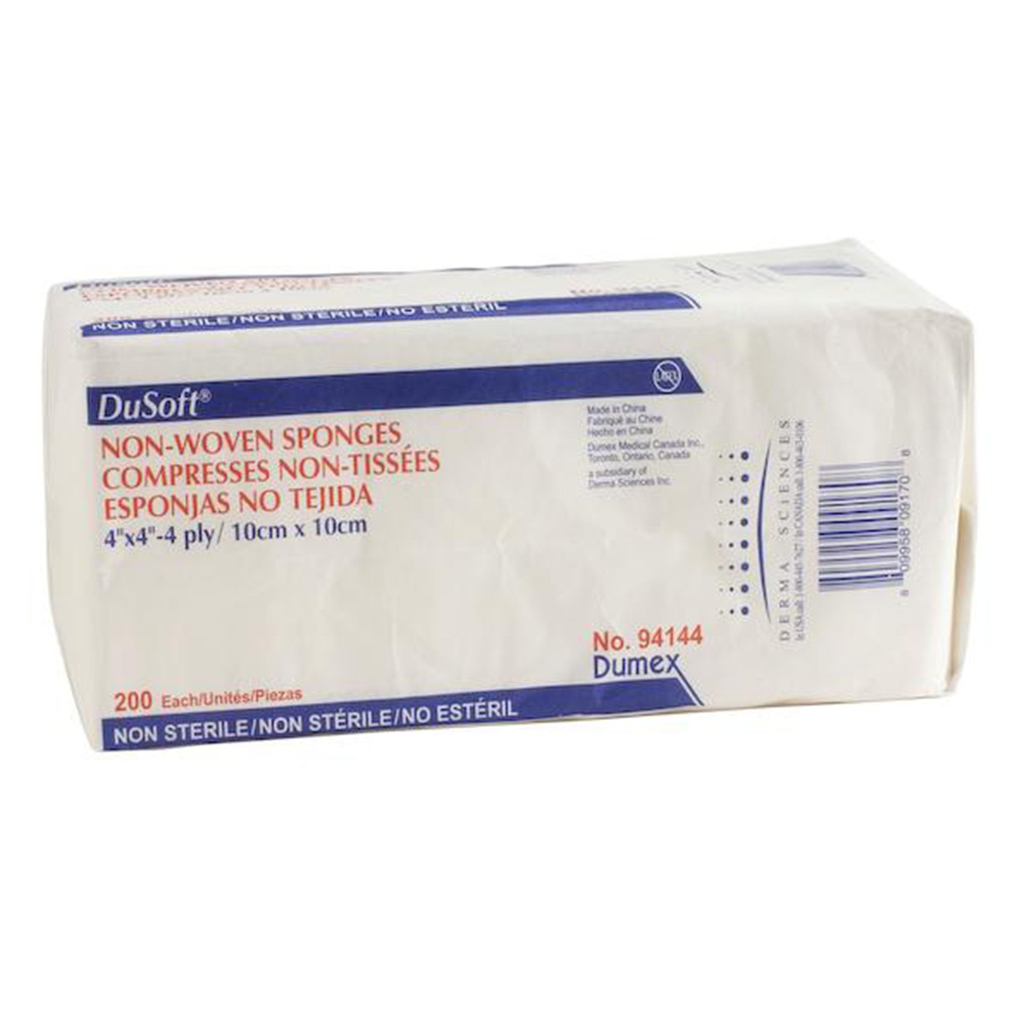 Dusoft® Nonwoven Sponge, 4 x 4 Inch (200 Units)