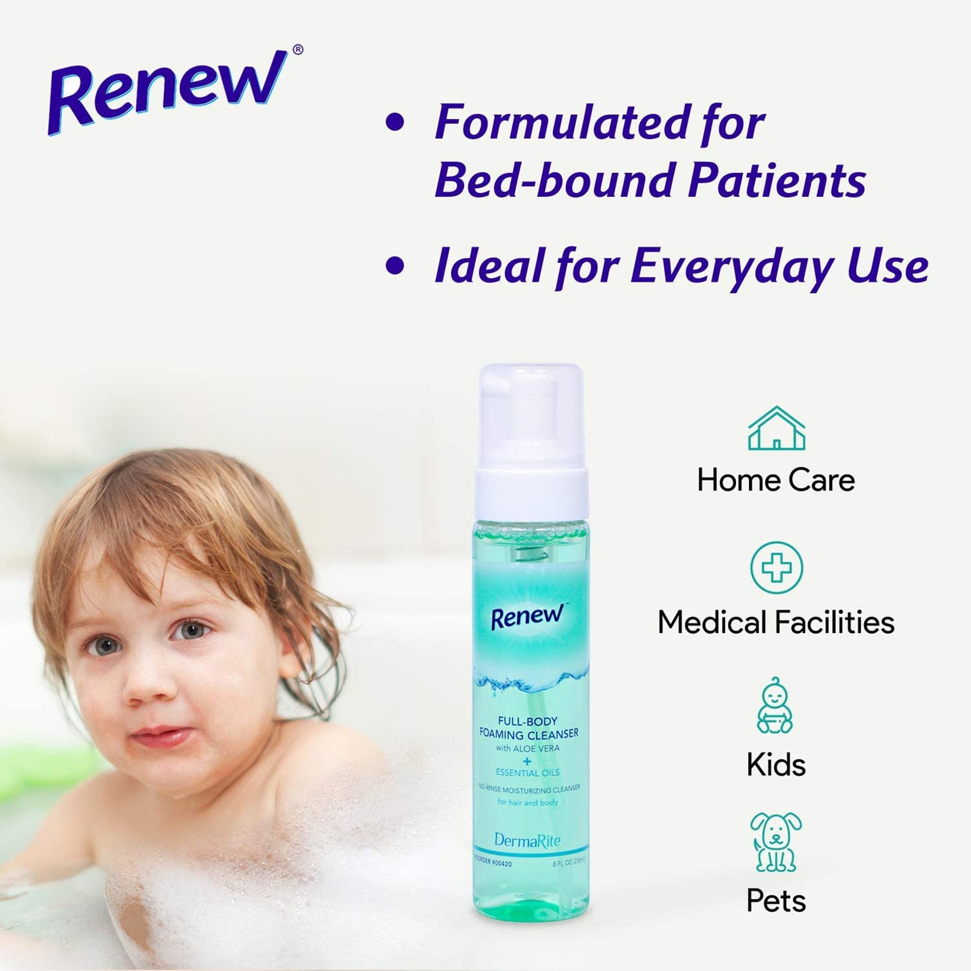 Renew™ Foaming Rinse-Free Body Cleanser (12 Units)