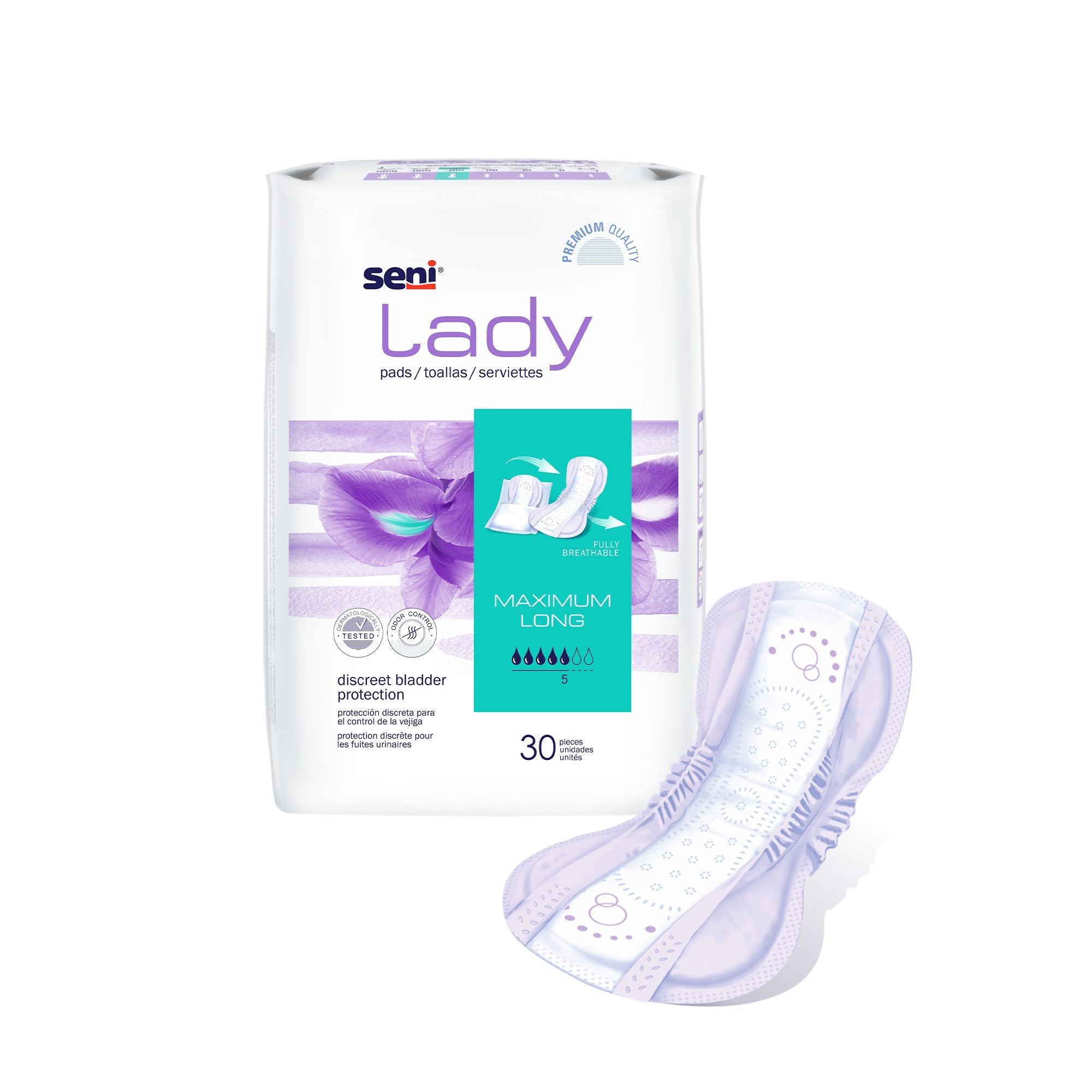 Seni® Lady Maximum Pads, Regular (30 Units)