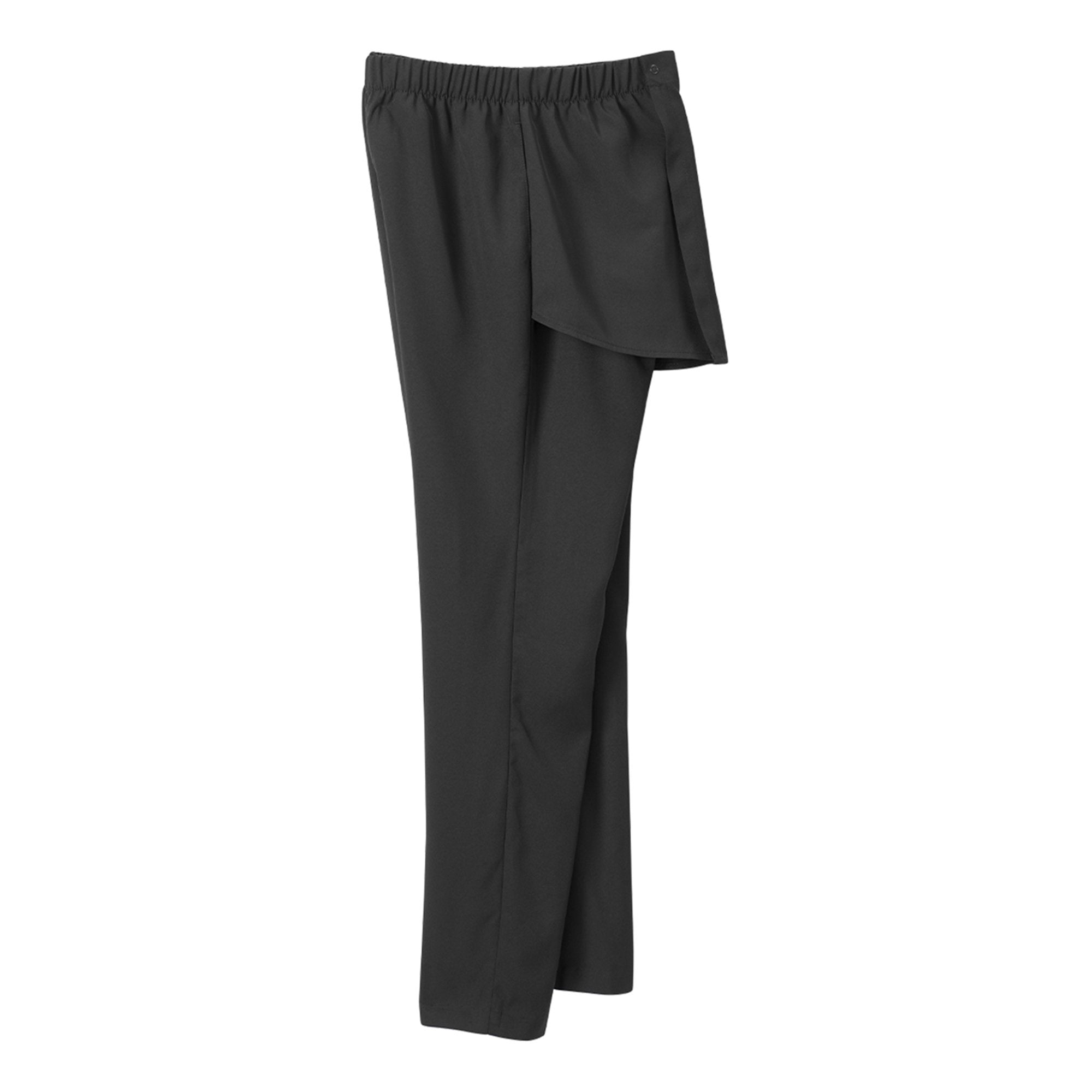 Silverts® Women's Open Back Gabardine Pant, Black, Medium (1 Unit)