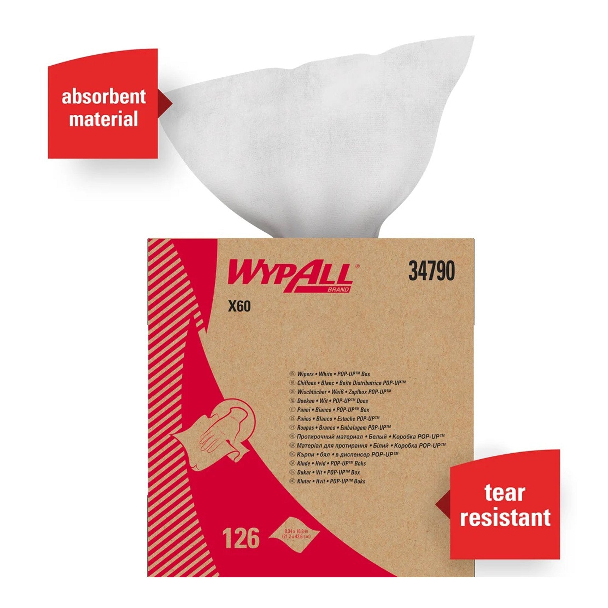 WypAll® X60 Cloths (126 Units)