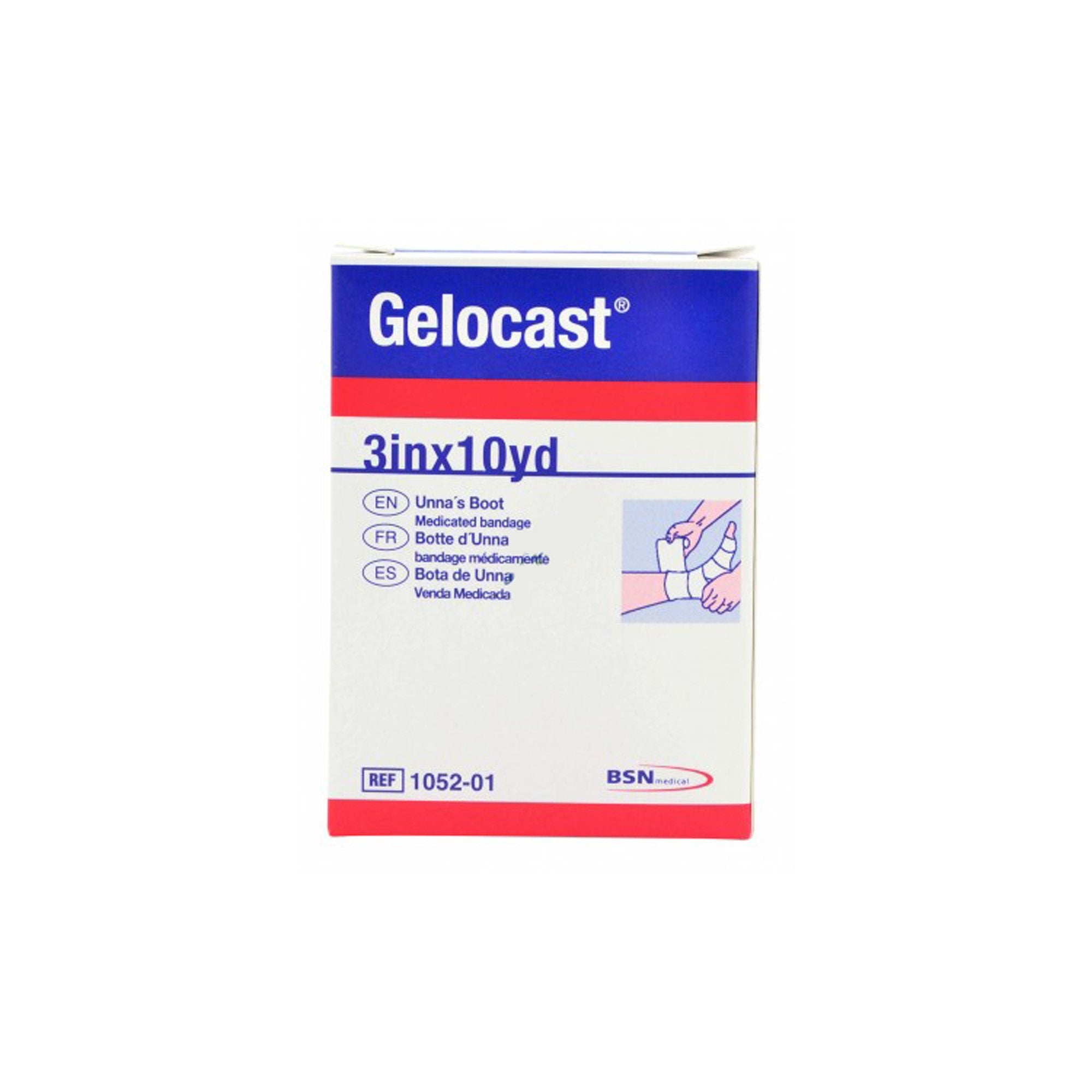 Gelocast® Unna Boot with Calamine, 3 Inch x 10 Yard (12 Units)