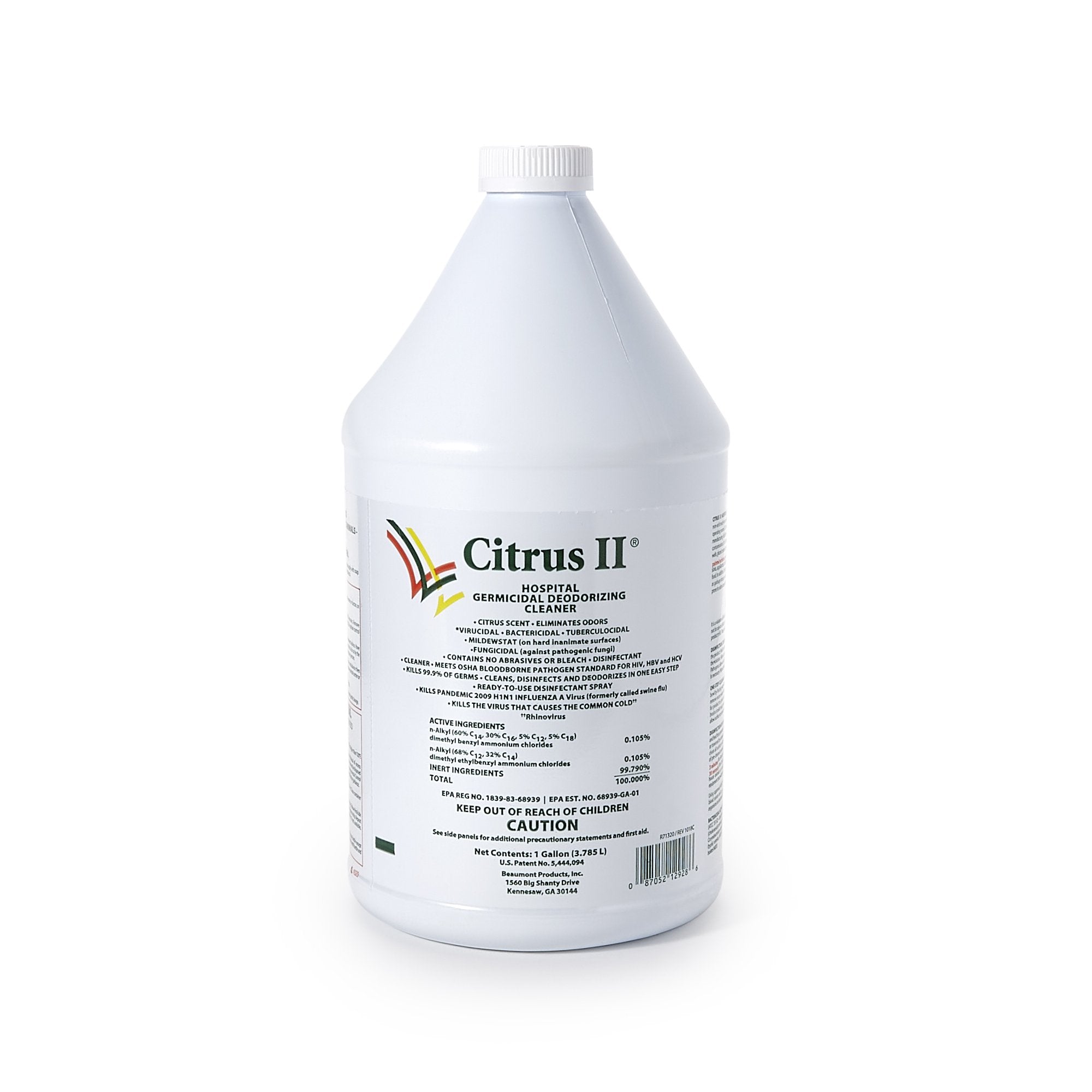 Citrus II® Surface Disinfectant Cleaner, 1 gal Jug (1 Unit)