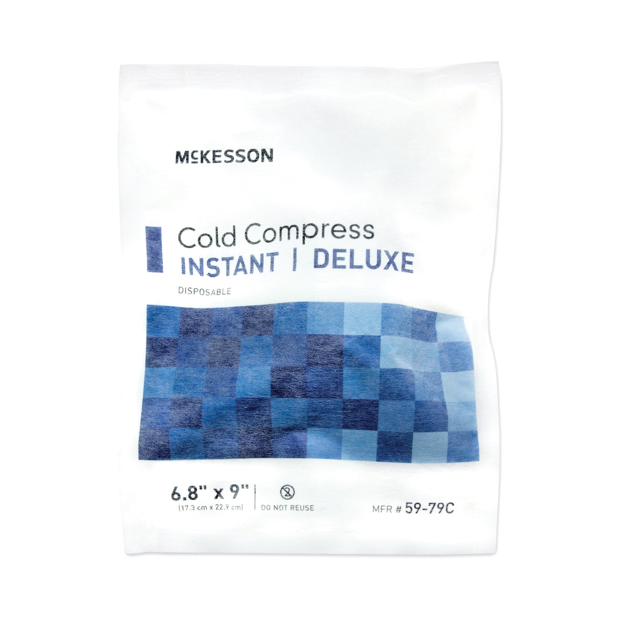 McKesson Deluxe General Purpose Soft Cloth Disposable Instant Cold Pack, 6-4/5 x 9 Inch (24 Units)