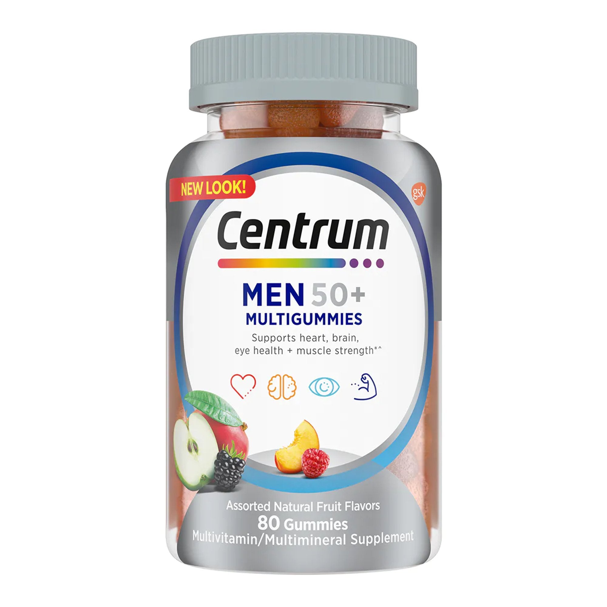 Centrum Men 50+ MultiGummies Assorted Natural Fruit Flavors (1 Unit)