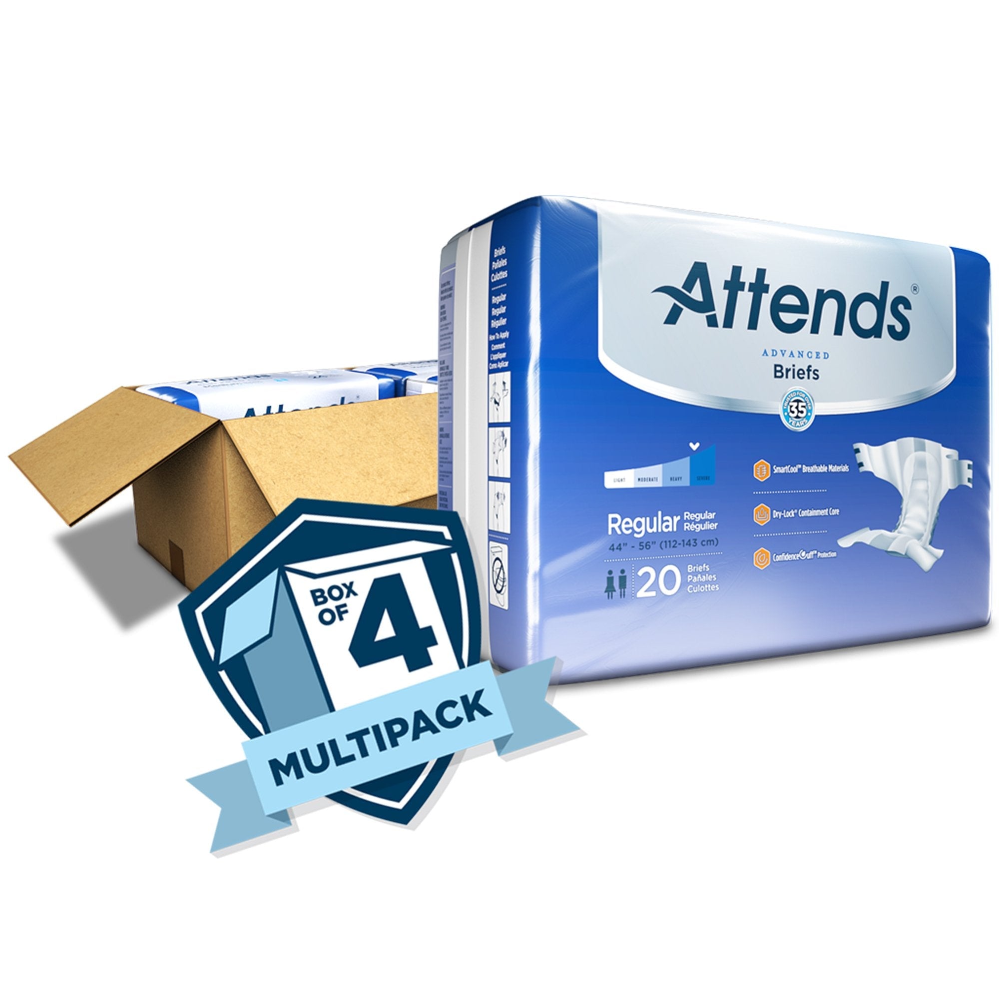 Attends® Advanced Briefs, Regular (20 Units)