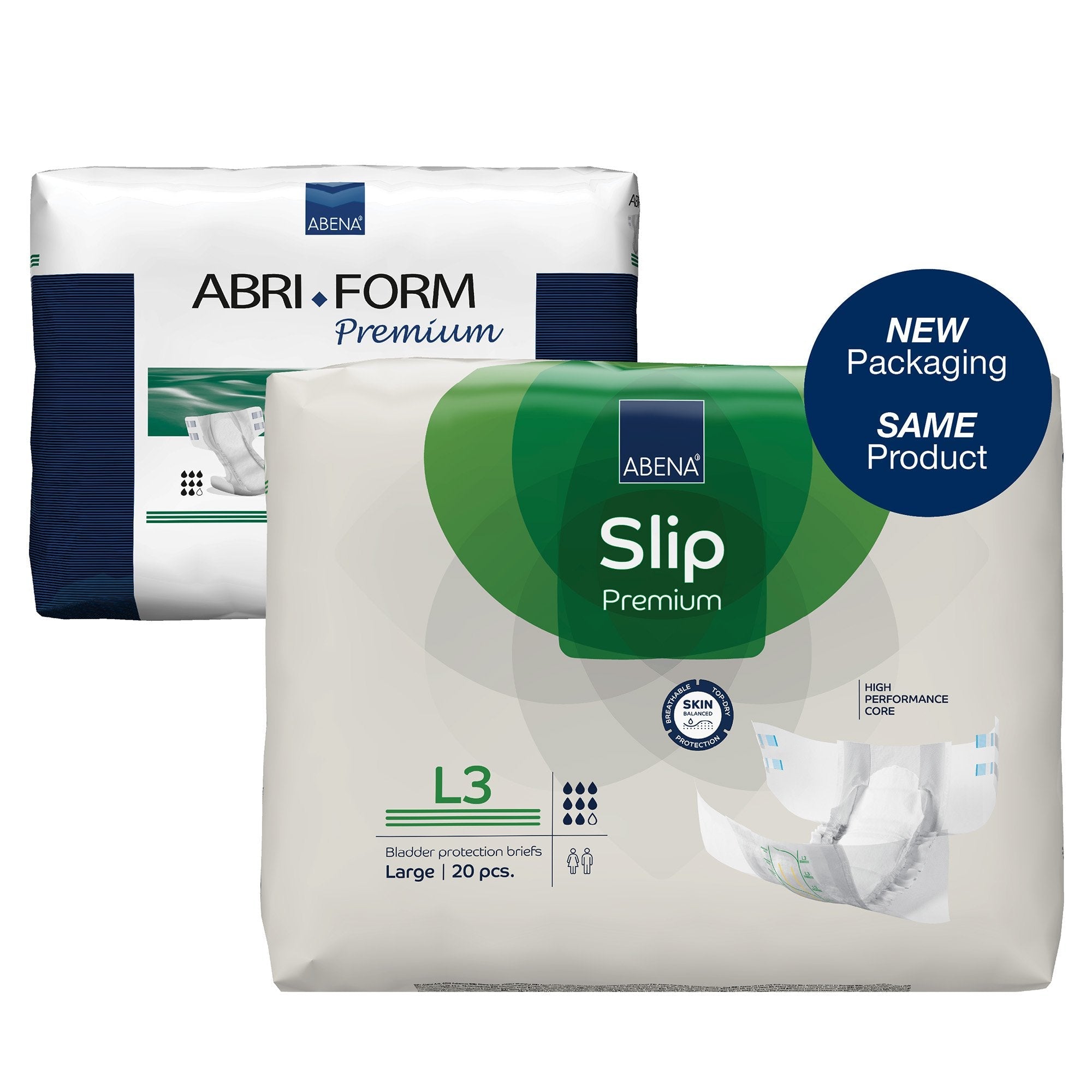 Abena® Slip Premium L3 Incontinence Brief, Large (80 Units)