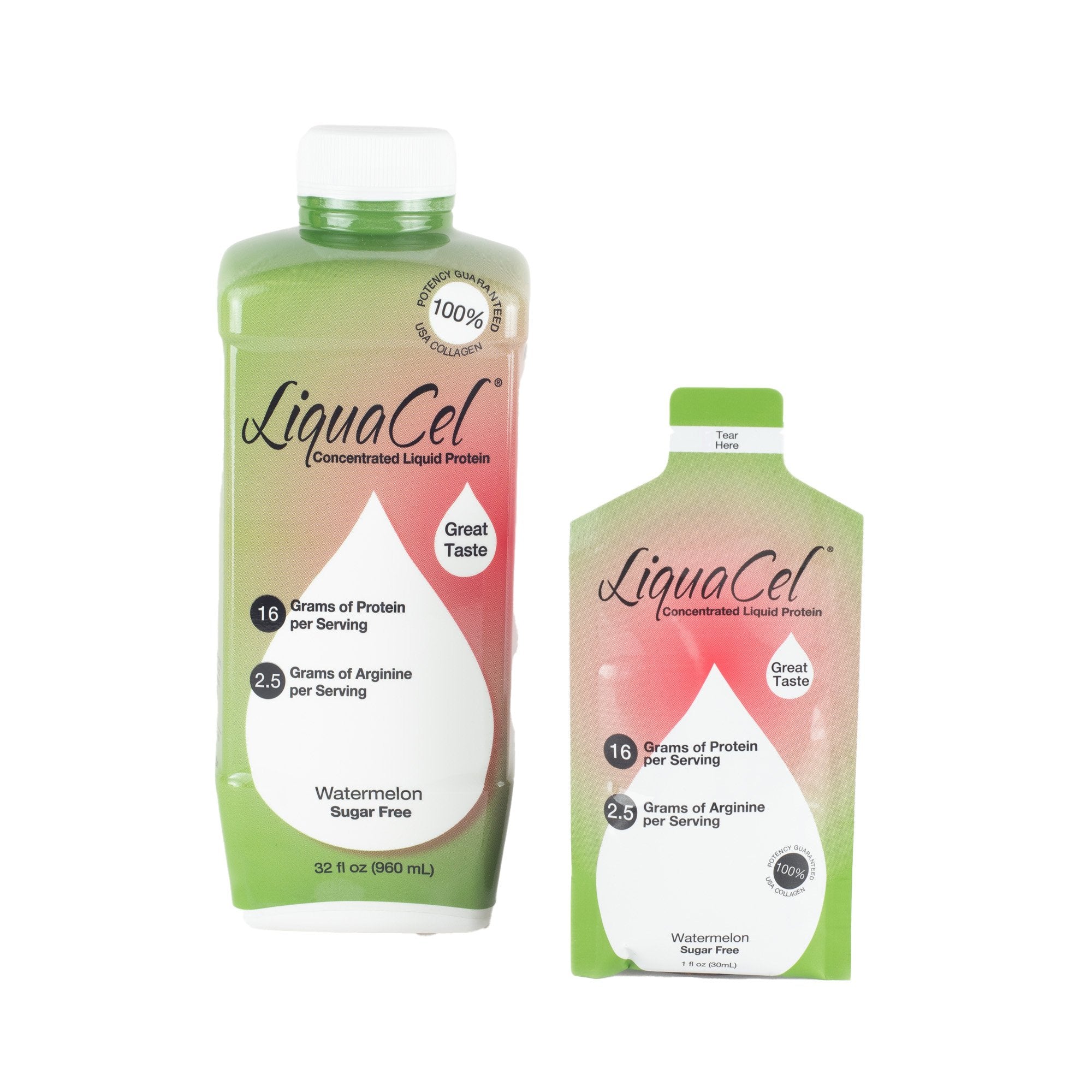 LiquaCel™ Watermelon Concentrated Liquid Protein, 32-ounce bottle (6 Units)