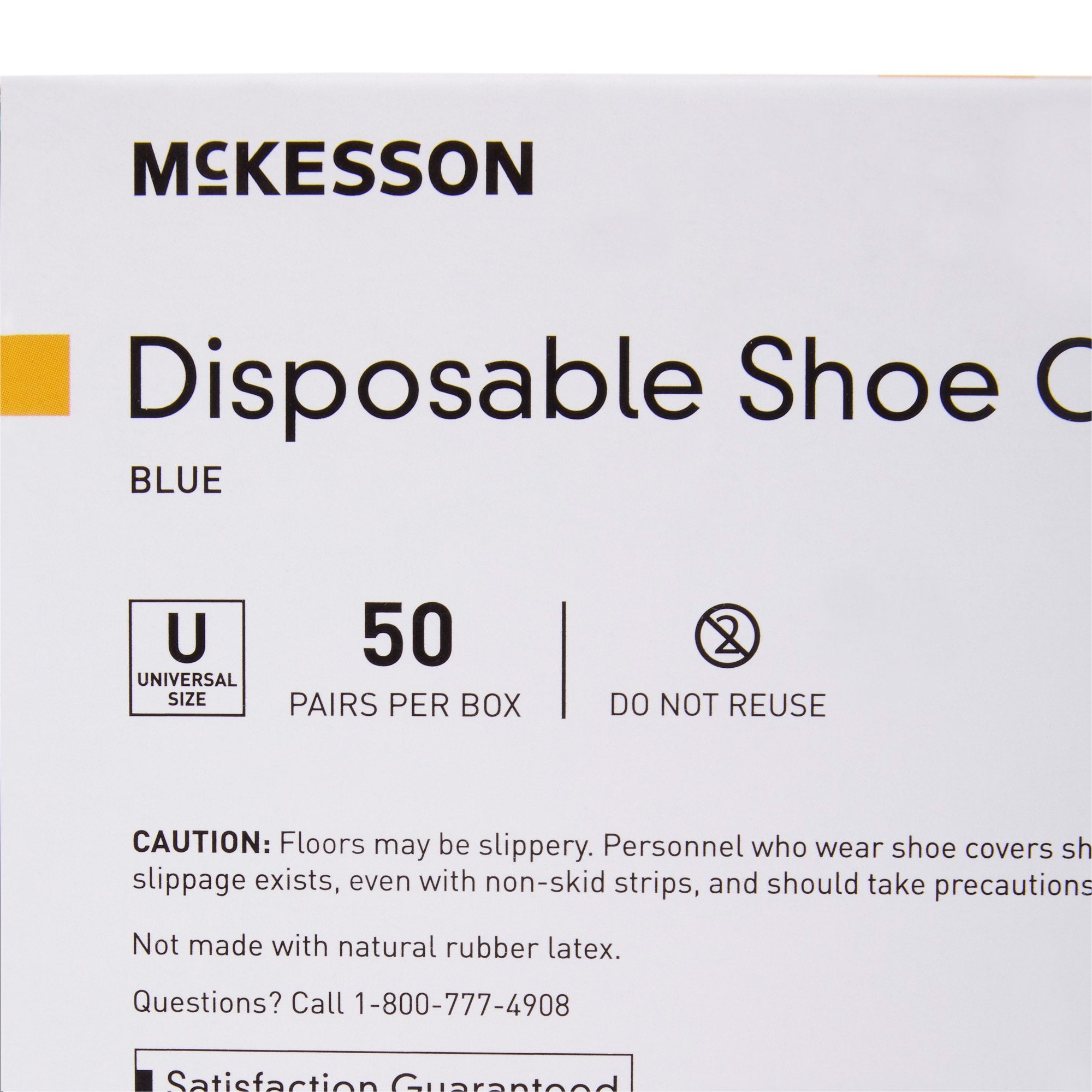 McKesson Shoe Cover, One Size Fits Most Shoe, High, Non-Skid Sole, Blue, Non-Sterile (150 Units)