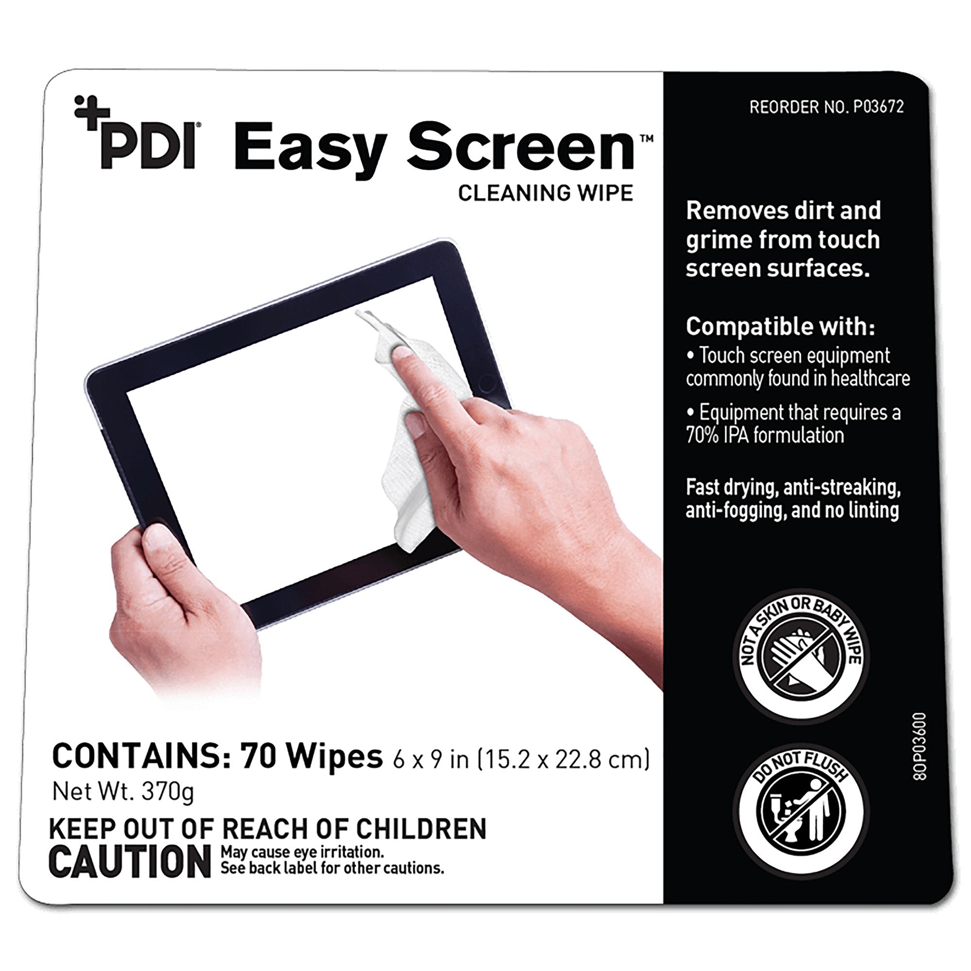 Easy Screen® Cleaning Wipe, 70 per Canister (840 Units)