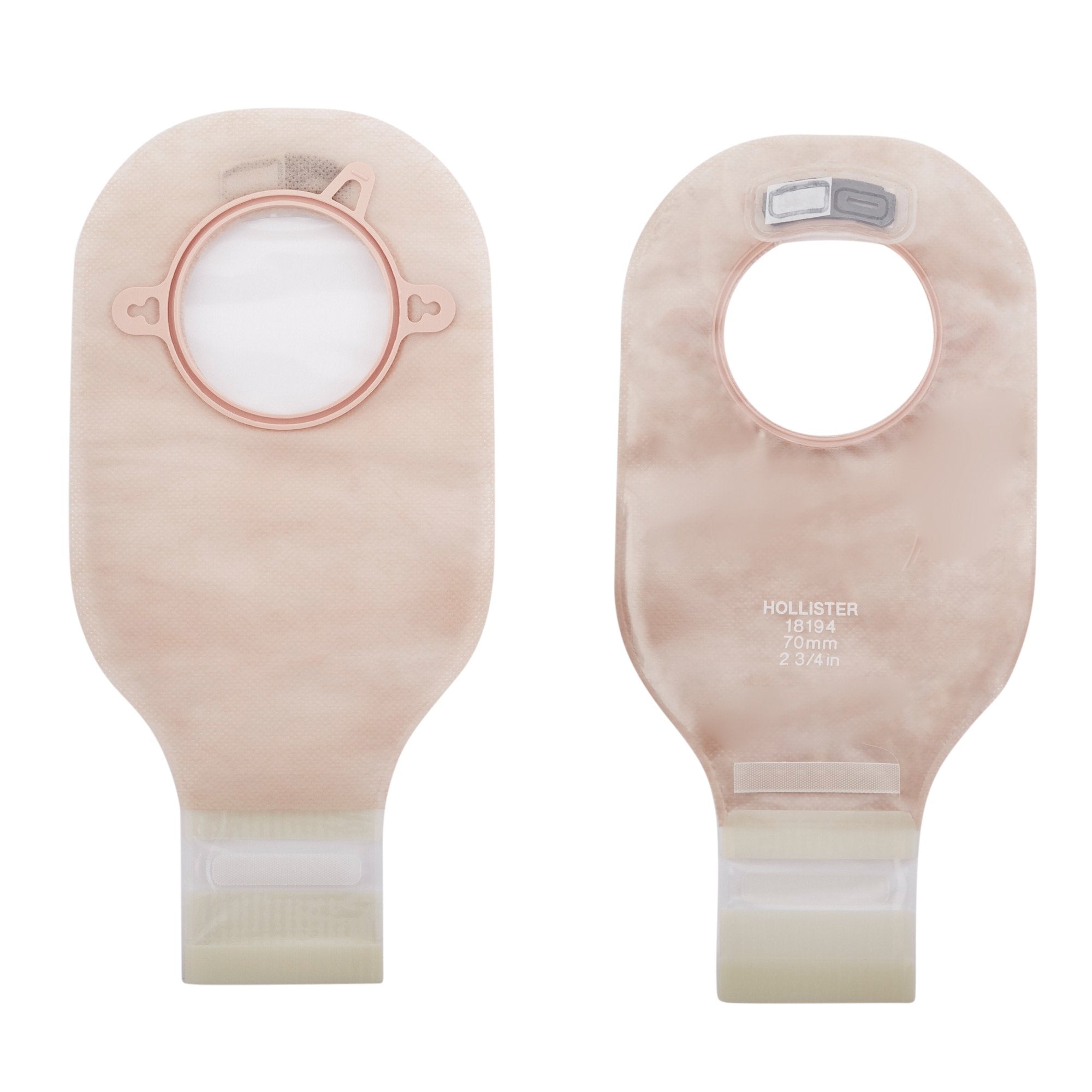 New Image™ Drainable Colostomy Pouch 12" - Transparent, 2¾" Flange (10-Pack)