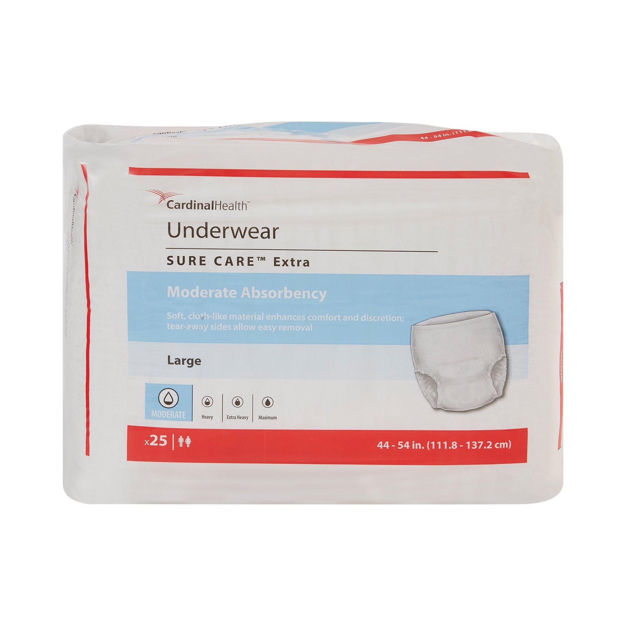 Simplicity™ Extra Moderate Absorbent Underwear, Large (25 Units)