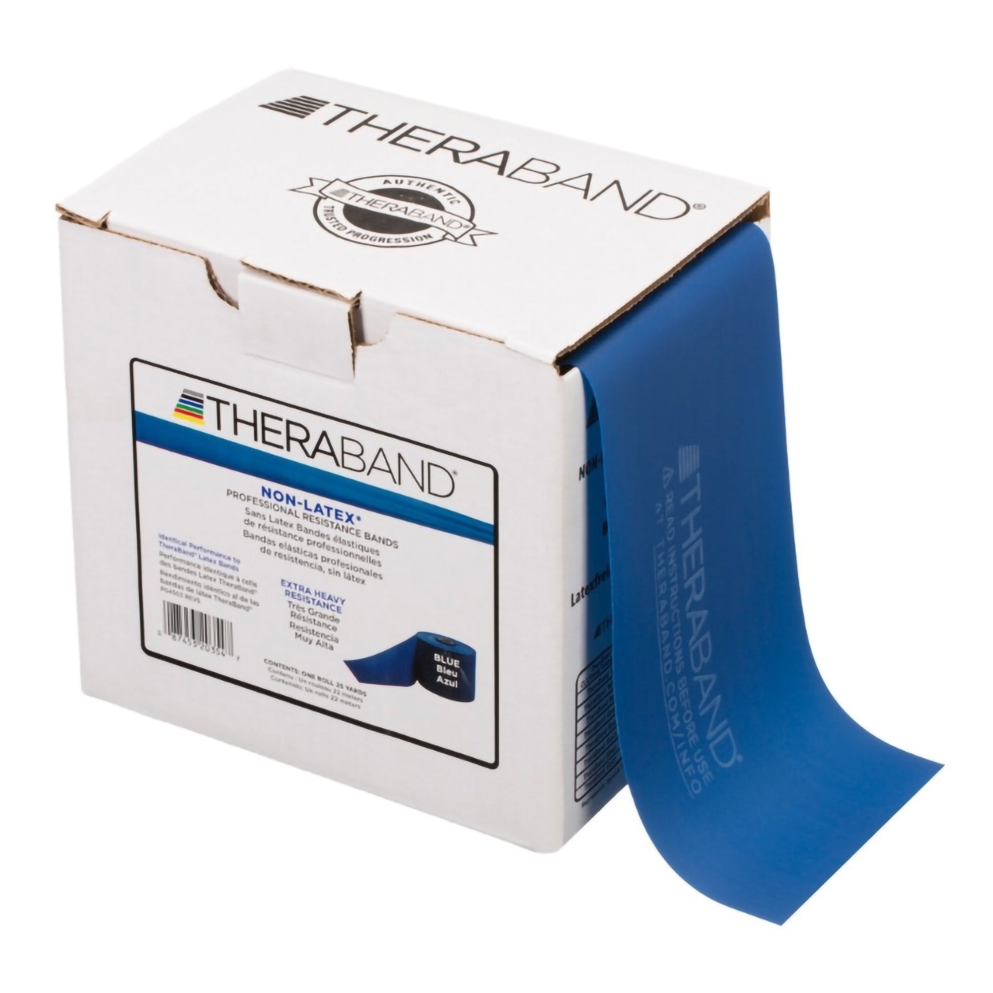 TheraBand® Exercise Resistance Band, Blue, 6 Inch x 25 Yard, X-Heavy Resistance (1 Unit)