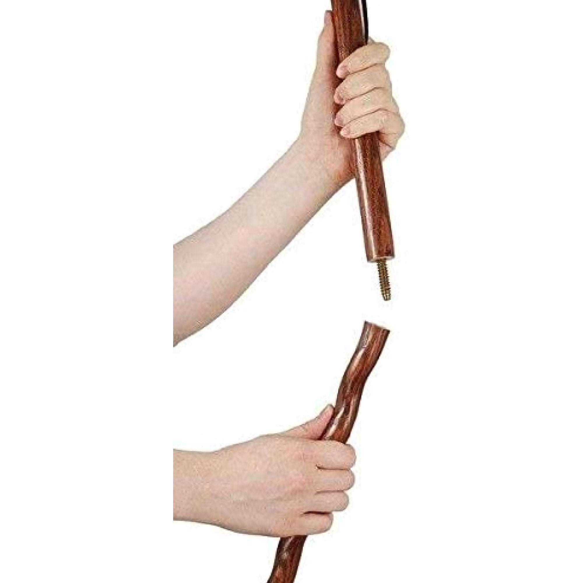 Brazos™ Twisted Oak Traveler's Handcrafted Walking Stick, 55-Inch, Red (1 Unit)