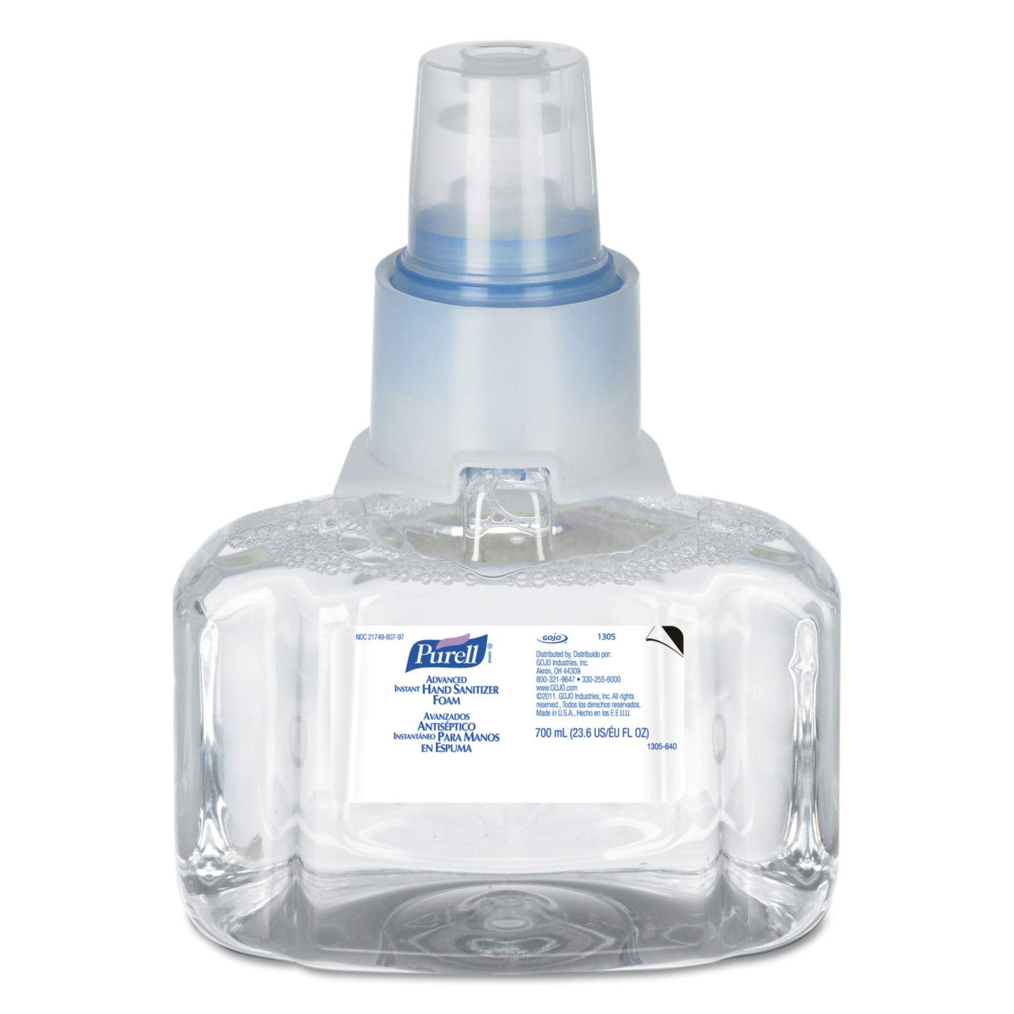 Purell Advanced Hand Sanitizer Foam, 70% Ethyl Alcohol, 700 mL Refill Bottle (1 Unit)