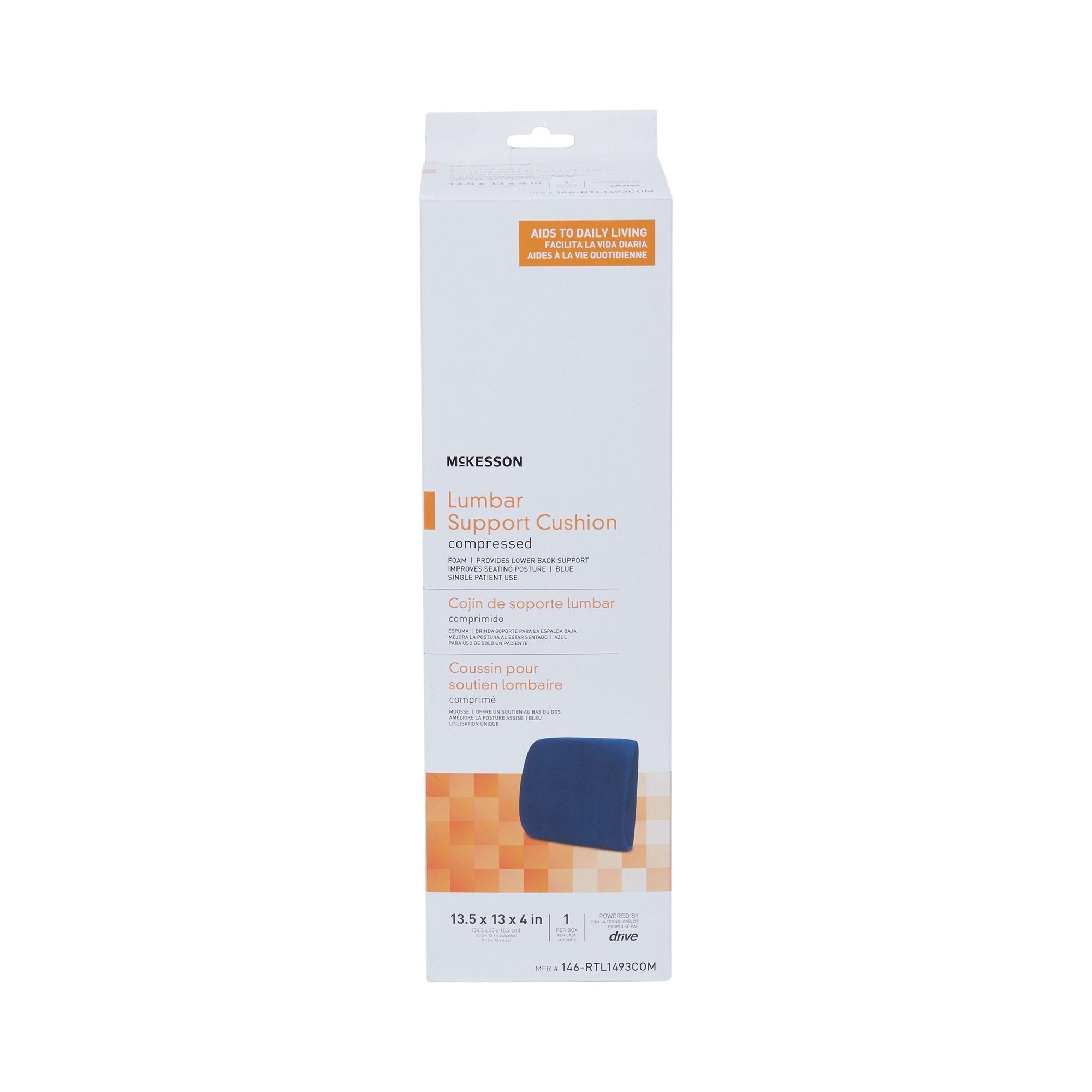 McKesson Compressed Lumbar Support Cushion (1 Unit)