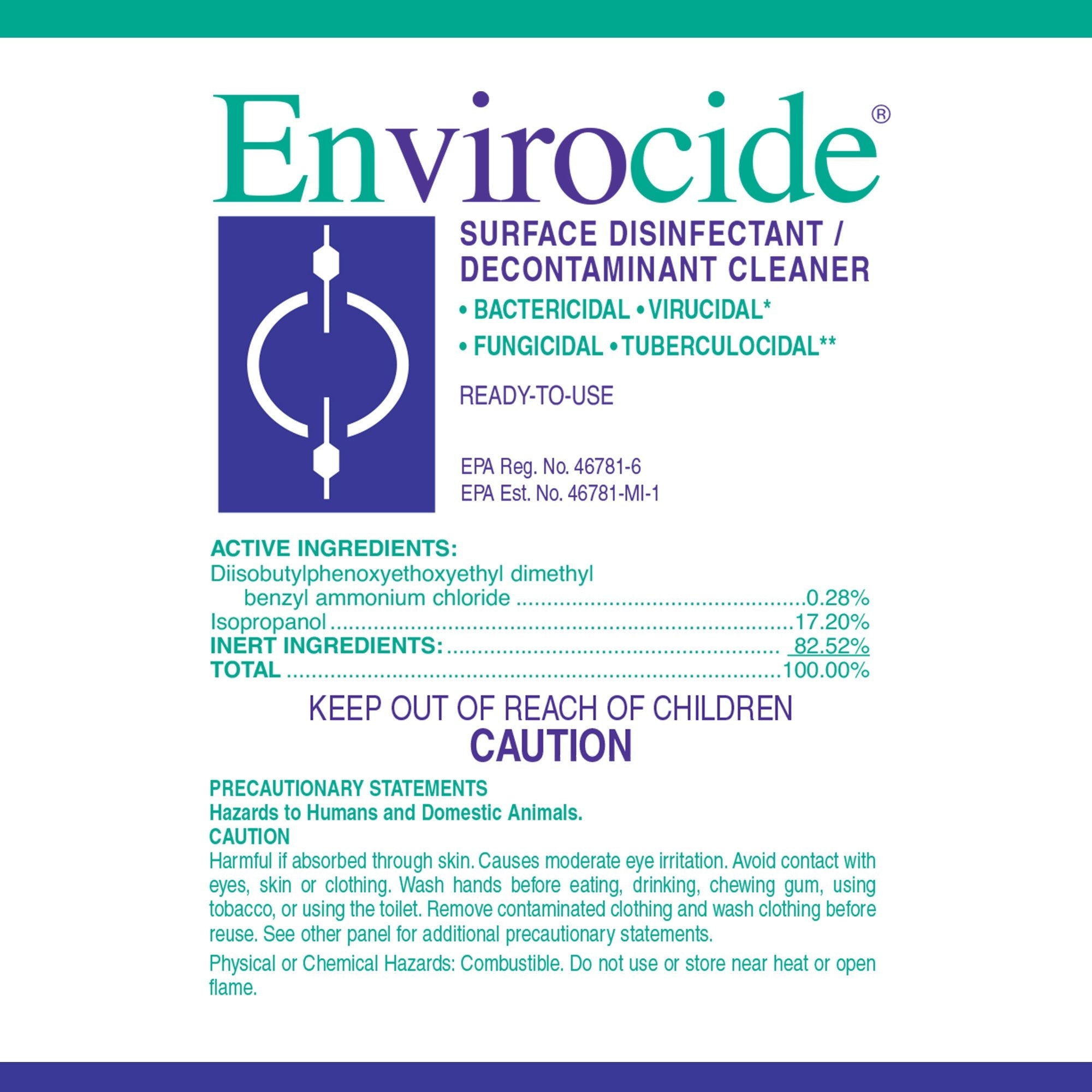 Envirocide® Surface Disinfectant Cleaner (4 Units)