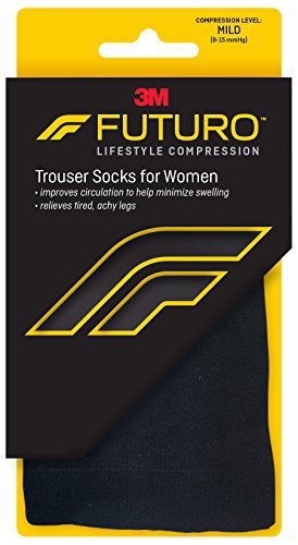 3M™ Futuro™ Energizing Trouser Socks for Women, Black, Large (12 Units)