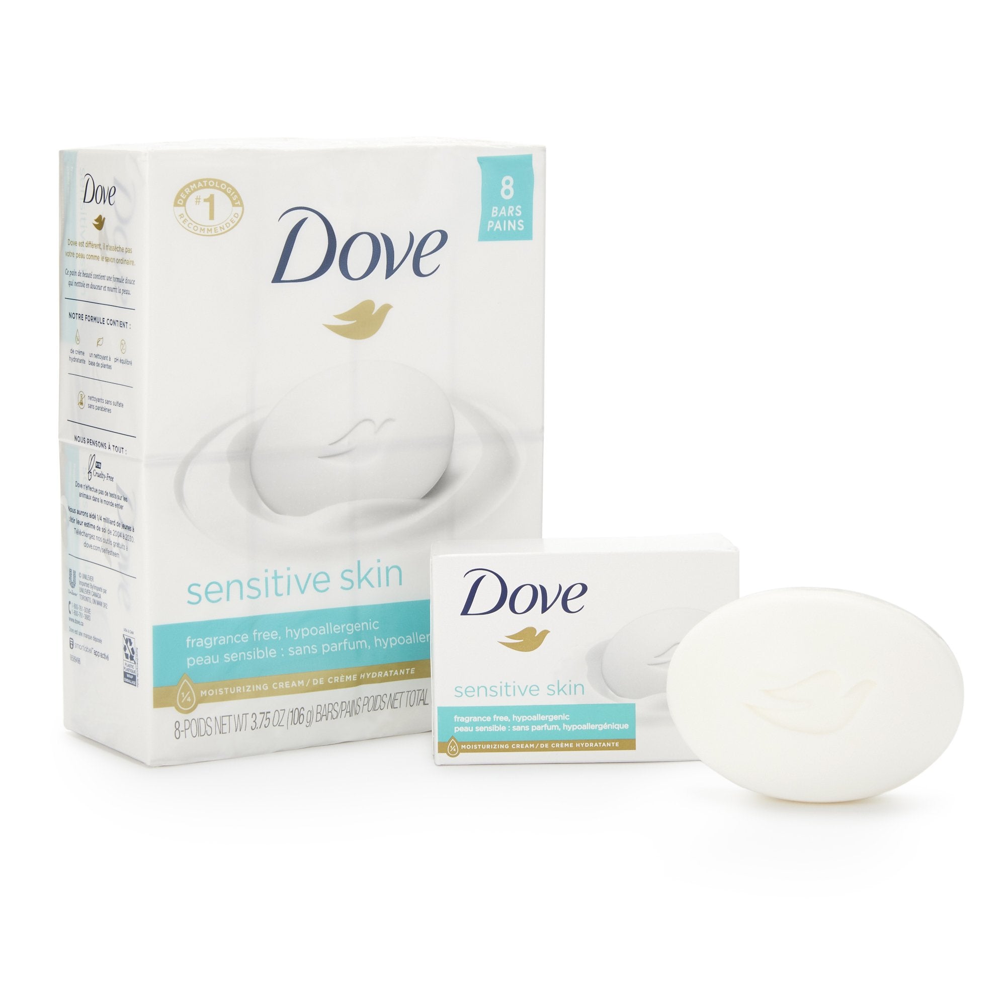 Dove® Sensitive Skin Soap (8 Units)