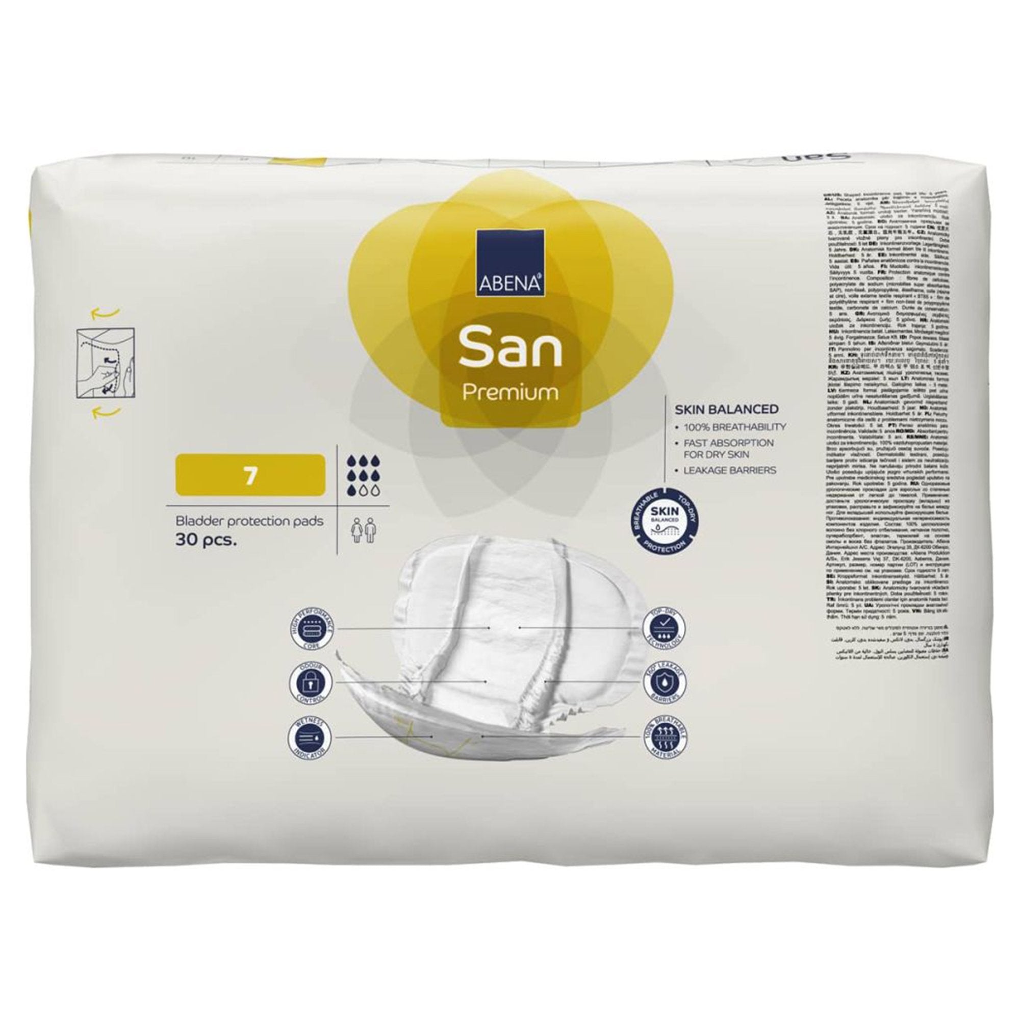 Abena® San Premium Bladder Protection Pads, Size 7 (30 Units)