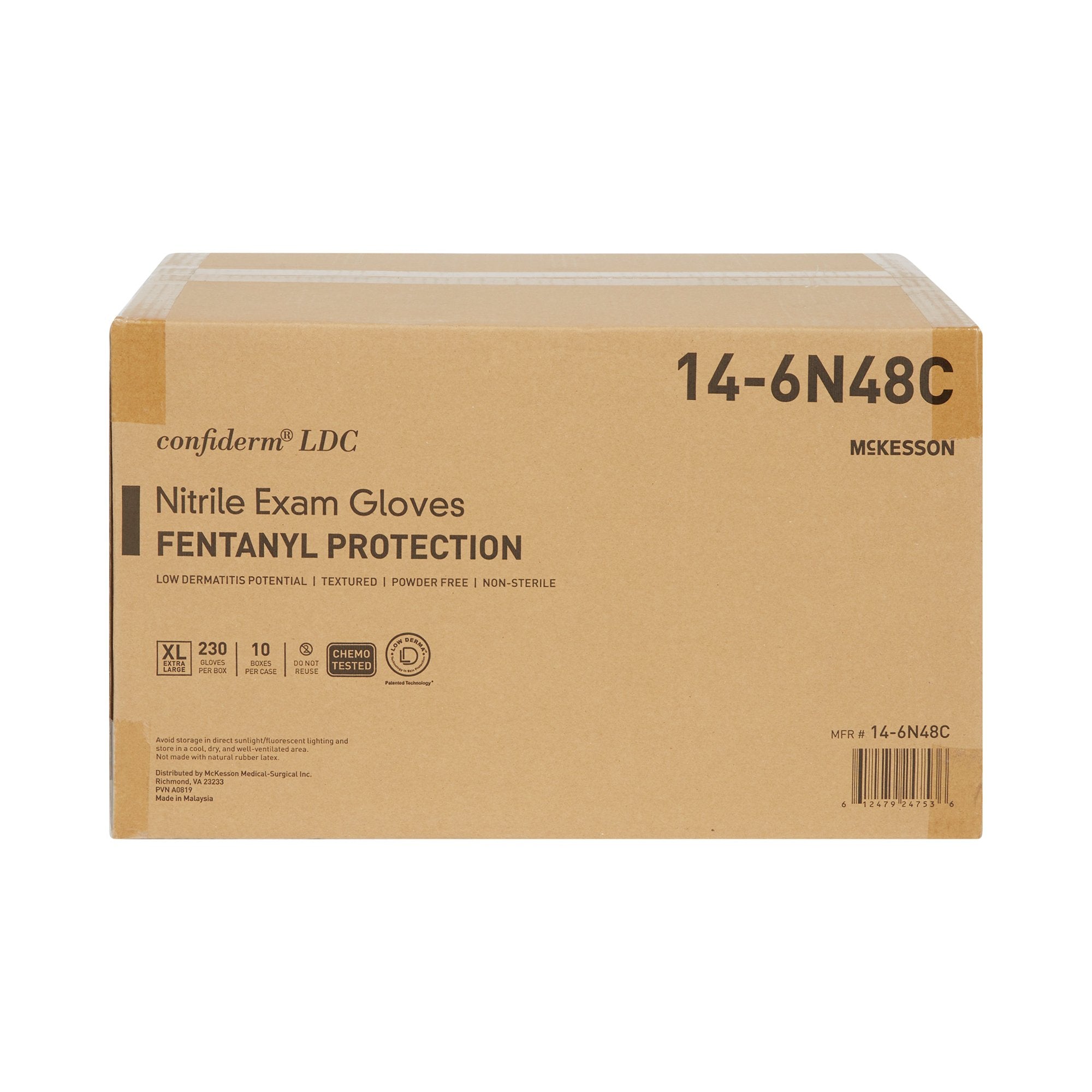 McKesson Confiderm® LDC Exam Glove, Extra Large, Blue (230 Units)