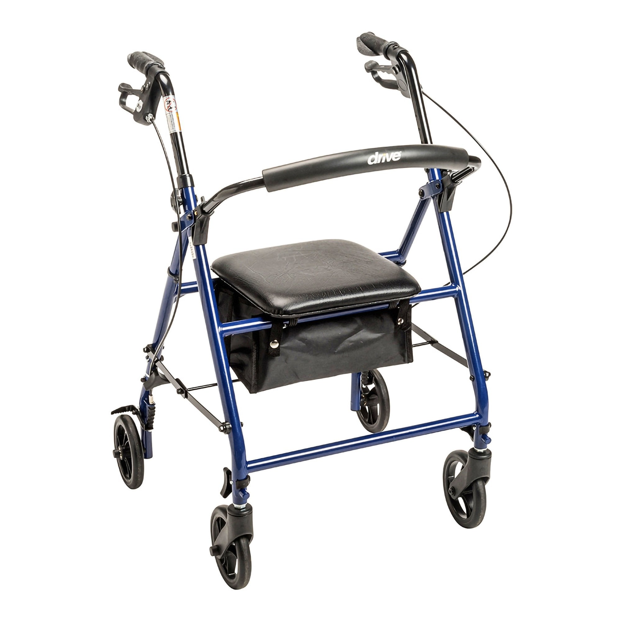 drive™ Steel Rollator with 6 Inch Wheels, Blue (1 Unit)