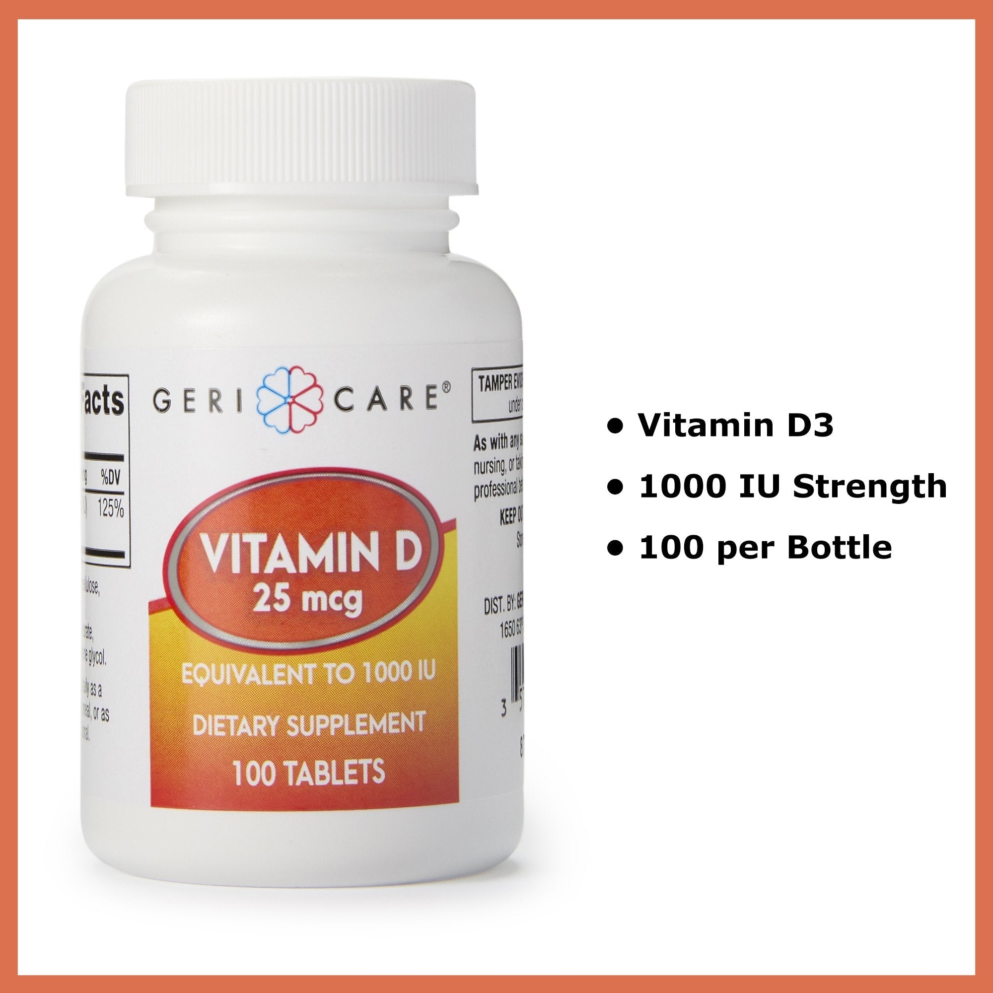 Geri-Care® Vitamin D-3 Supplement (1 Unit)