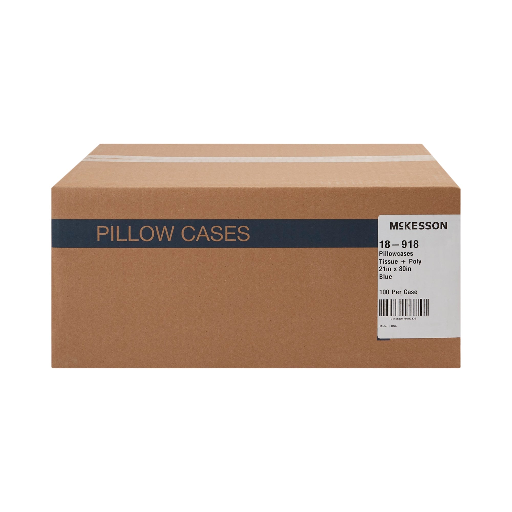 McKesson Blue Disposable Pillowcases - Soft & Hygienic, 21x30", 100 Pack