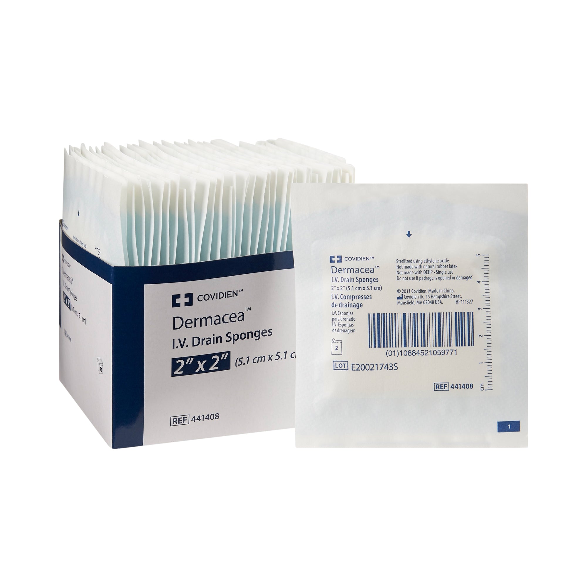 Dermacea™ Sterile I.V. Dressing 2x2 Inch, 6-Ply Sponge for Medical Use