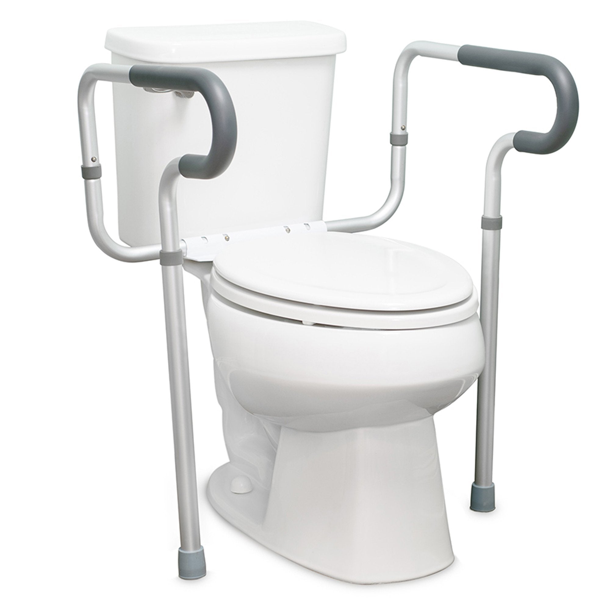 McKesson Toilet Safety Rail, Gray Aluminum (1 Unit)