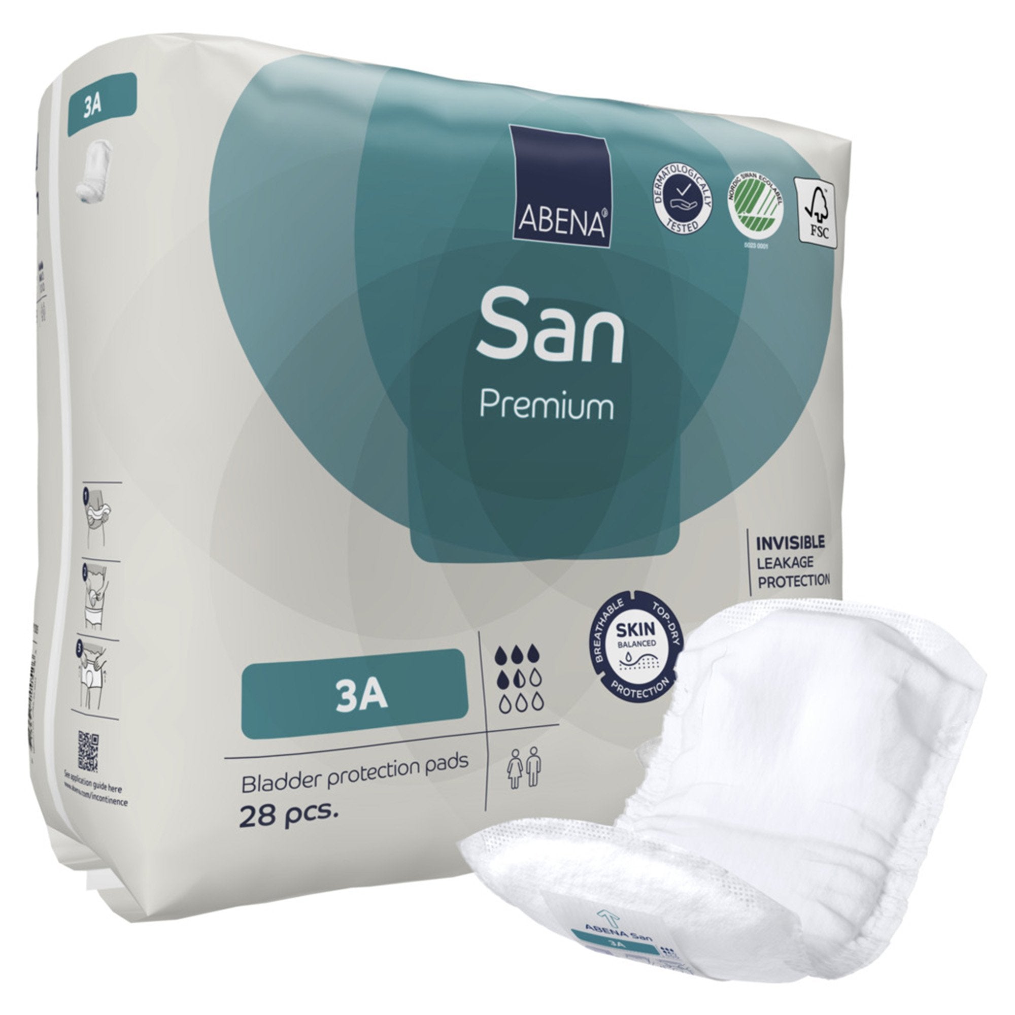 Abena® San Premium Bladder Protection Pads, Size 3A (28 Units)