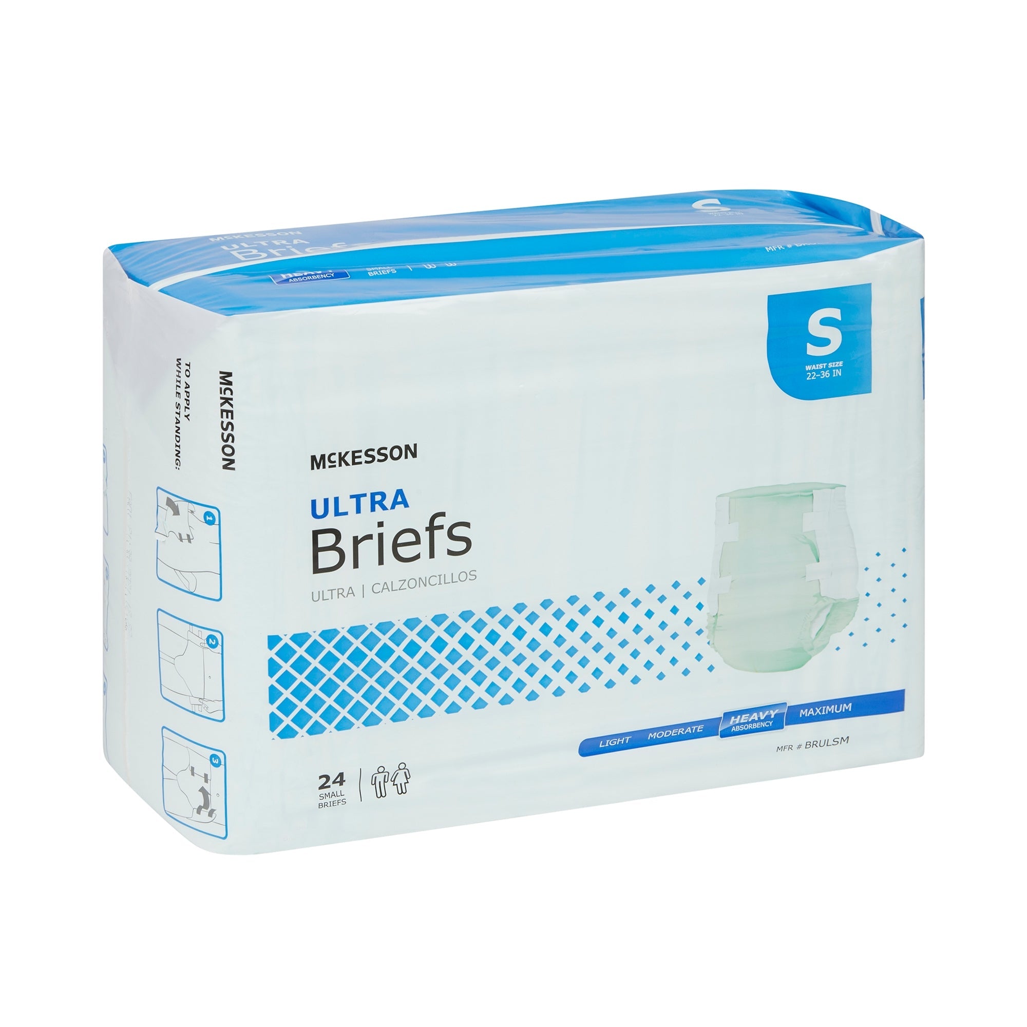 McKesson Ultra Small Incontinence Briefs, Heavy Absorbency - 1 Pack