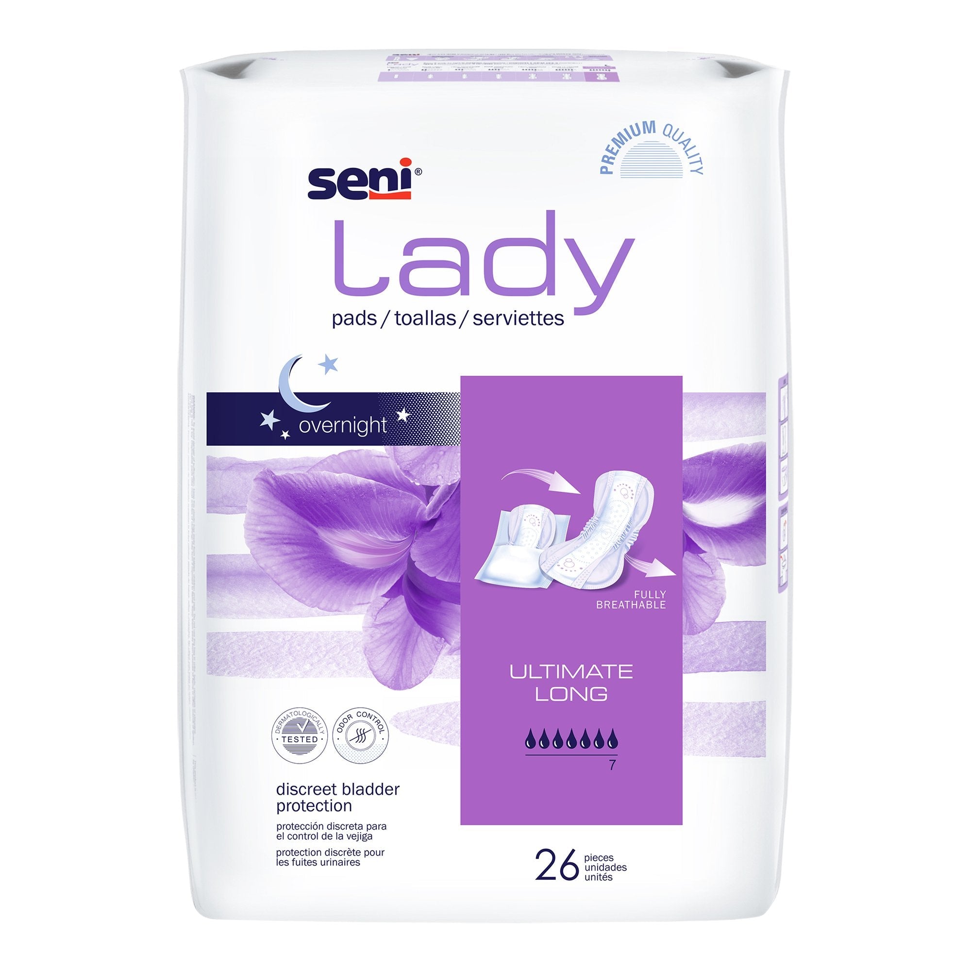 Seni® Lady Ultimate Pads, Long (26 Units)