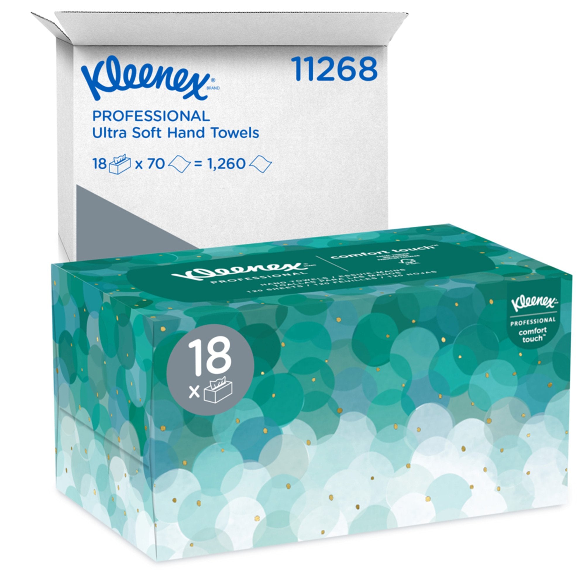 Kleenex® Ultra Soft 1-Ply Guest Towel Pop Up Box, 70 Sheets per Box (1 Unit)