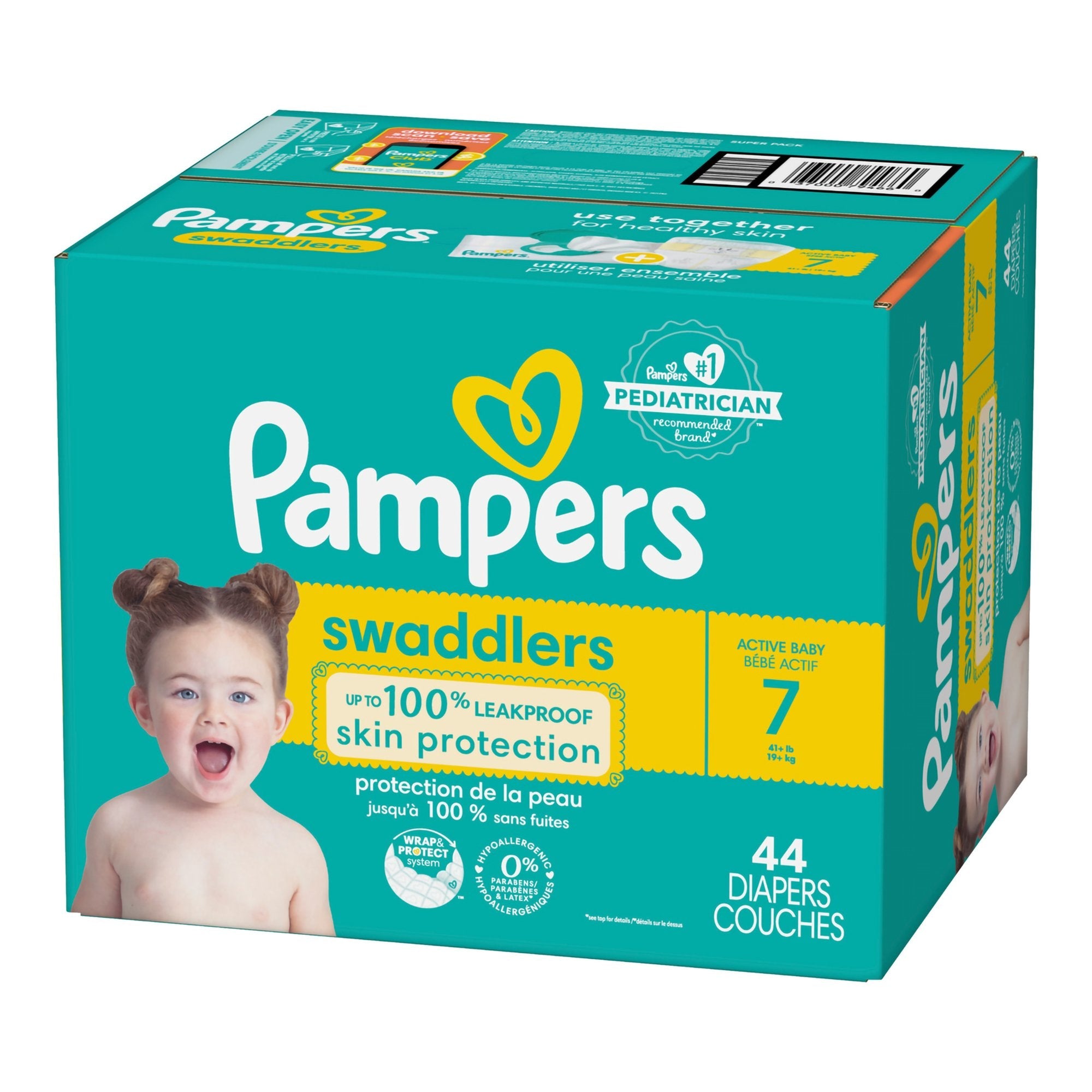 Pampers® Swaddlers™ Diapers, Size 7 (44 Units)