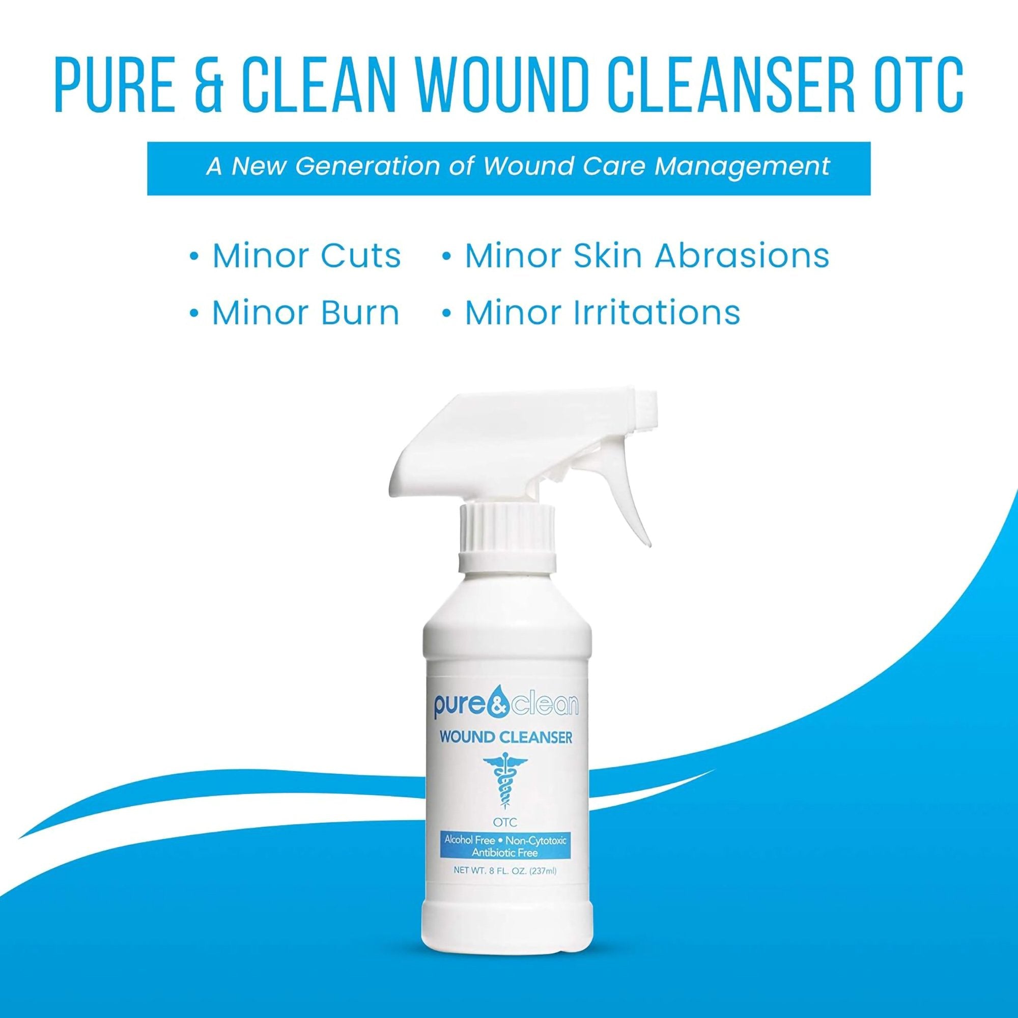 Pure & Clean Wound Cleanser, 8 oz. Pump Bottle (1 Unit)