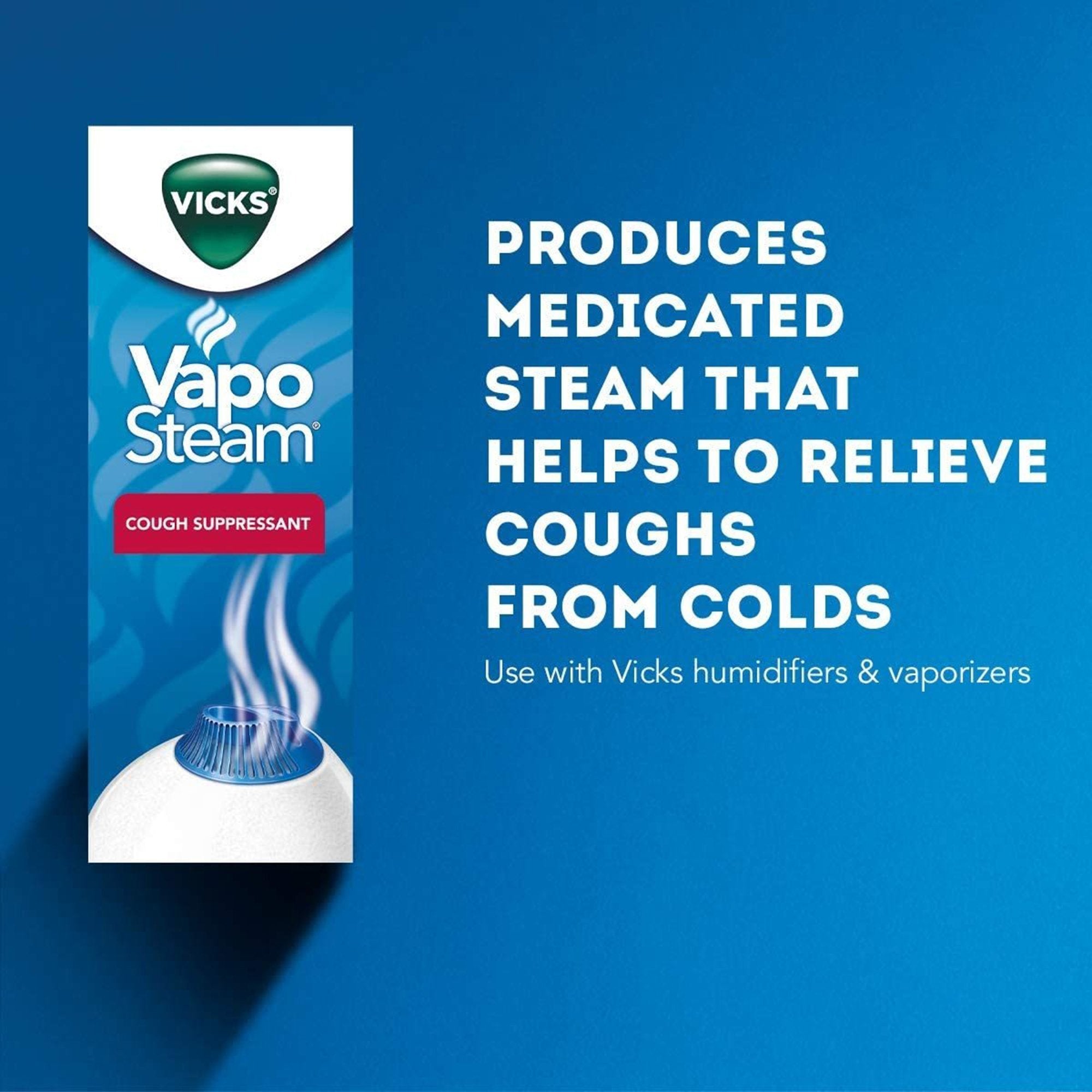 Cough Suppressent Vicks® VapoSteam® Inhilation Solution 8 oz. (1 Unit)