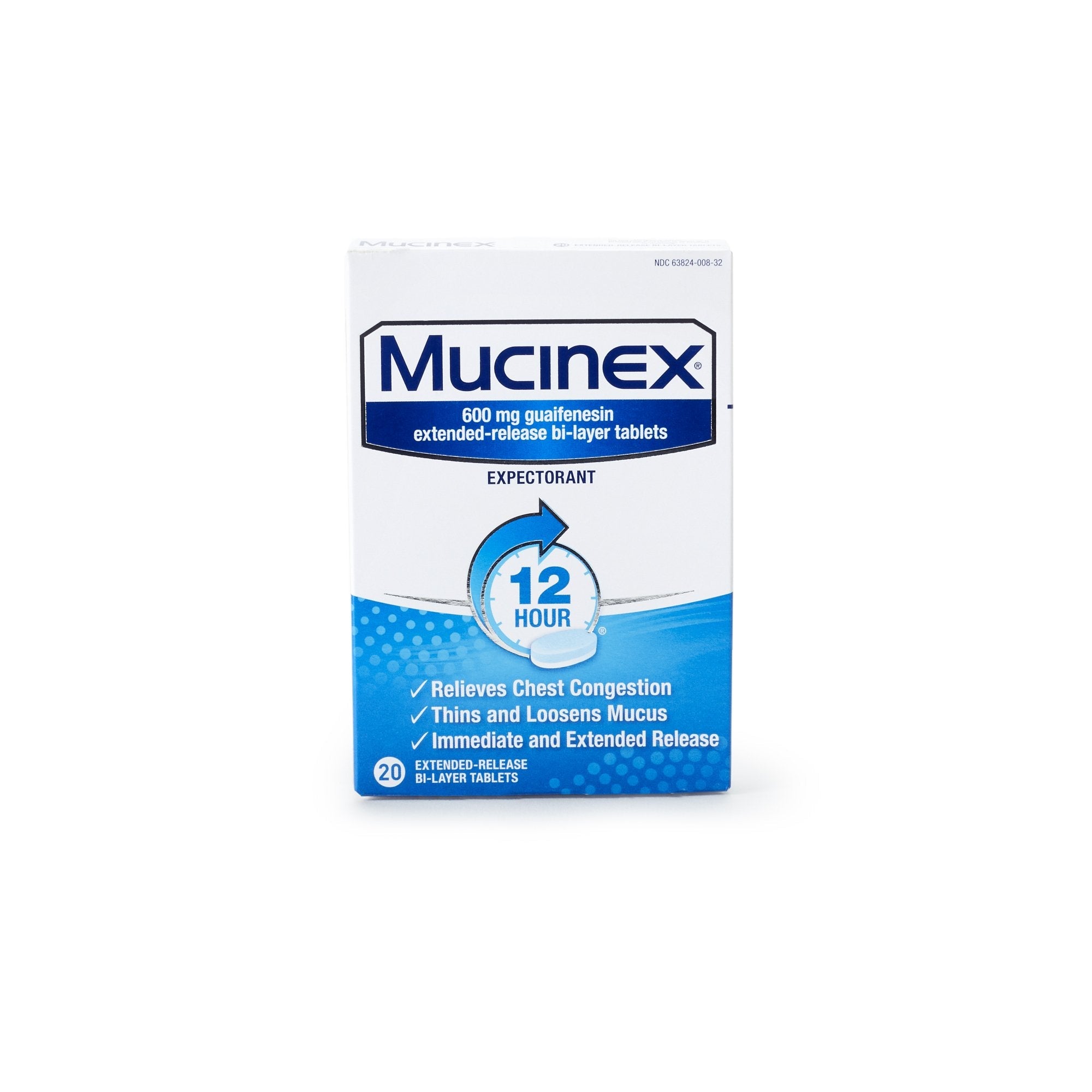 Mucinex® Guaifenesin Cold and Cough Relief (20 Units)