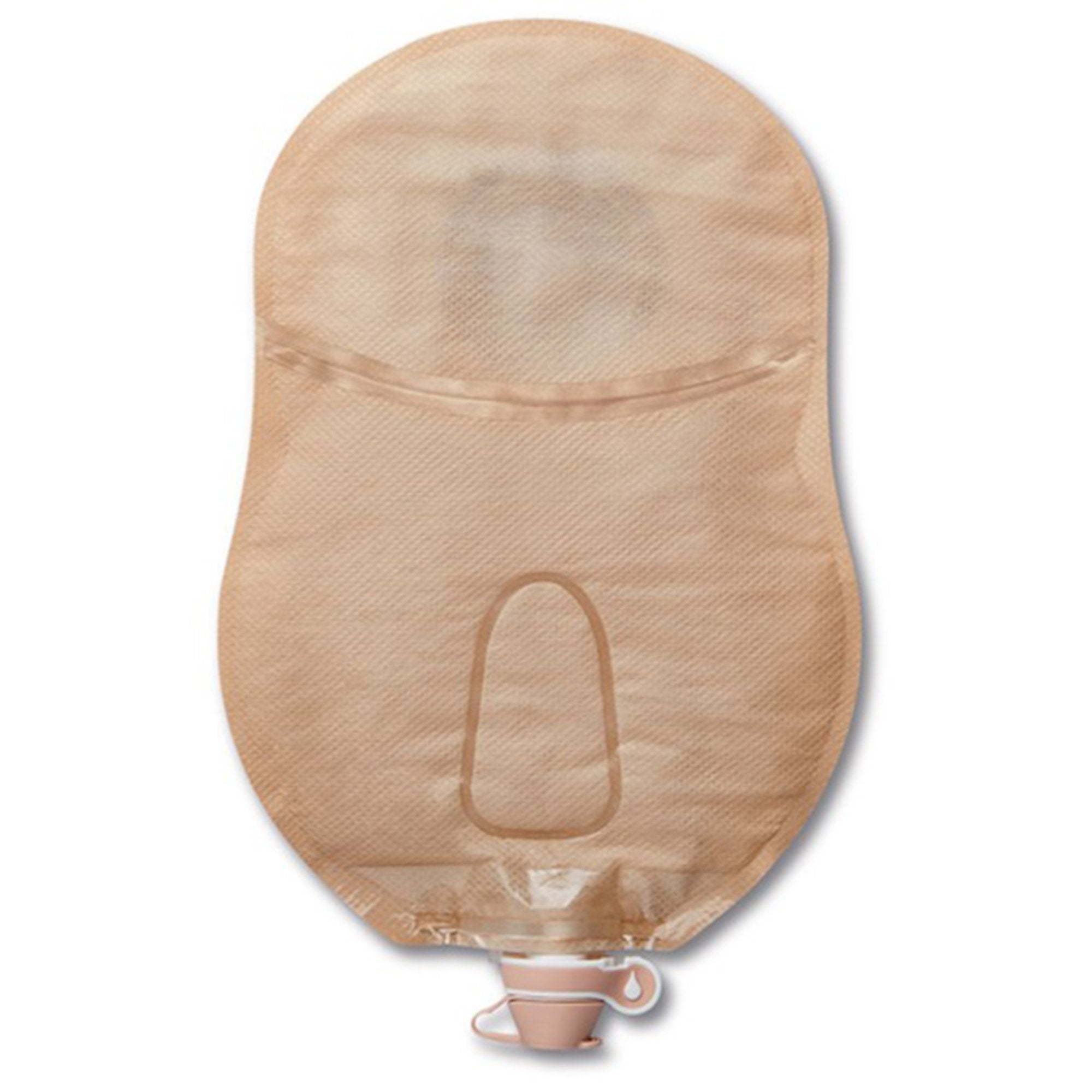 CeraPlus™ One-Piece Drainable Beige Urostomy Pouch, 9 Inch Length, 1 Inch Stoma (5 Units)