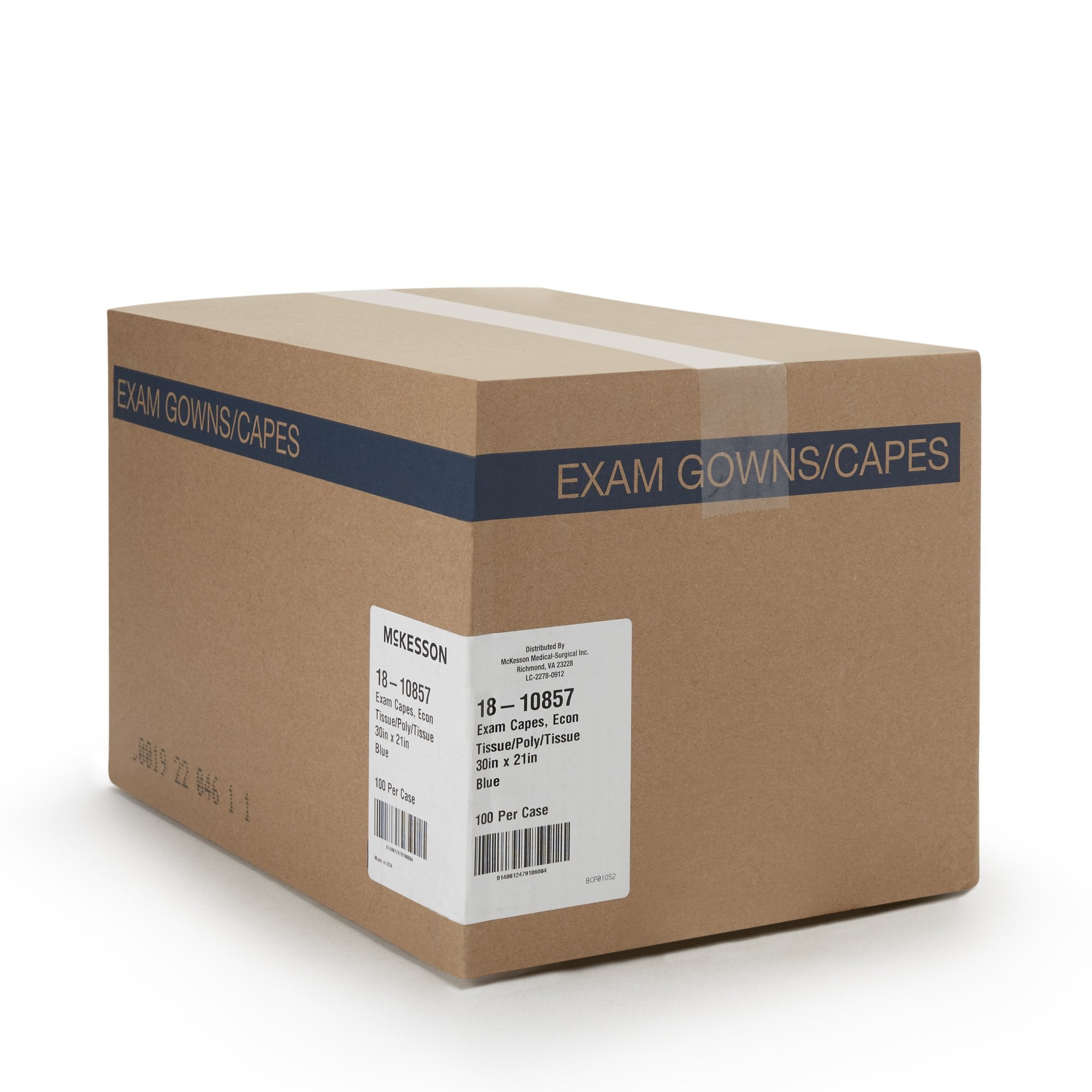 McKesson Exam Cape, Blue (100 Units)