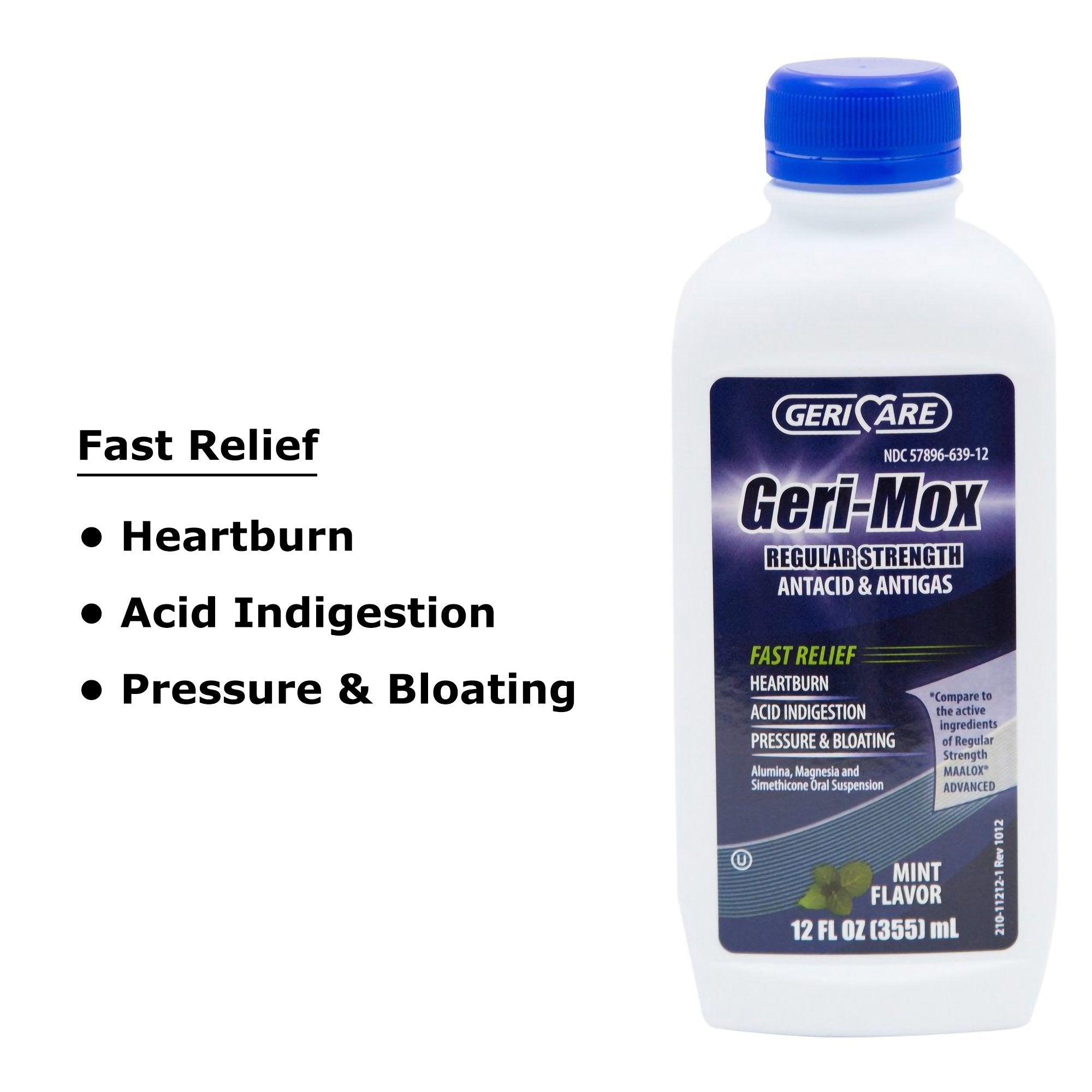 Geri-Care® Geri-Mox Aluminum Hydroxide / Magnesium Hydroxide Antacid (12 Units)