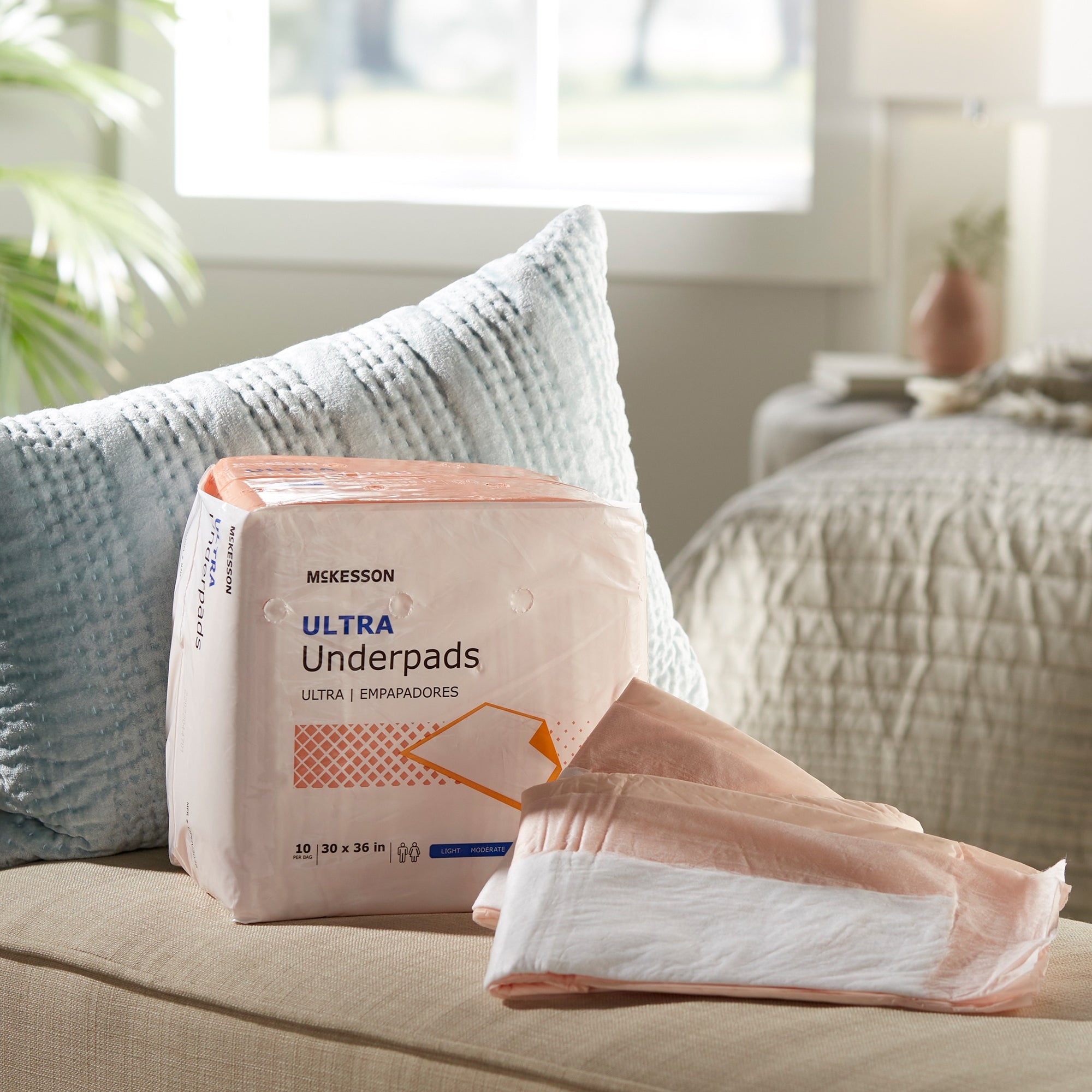 McKesson Ultra Heavy Absorbency Underpads, 30x36" - 10 Pack Protection