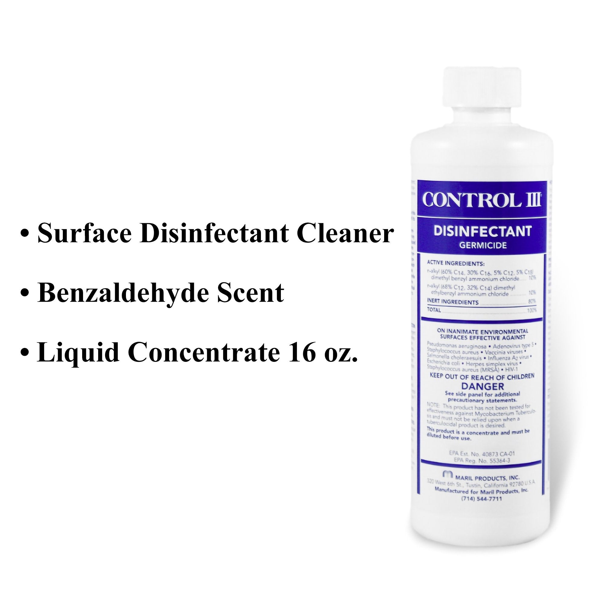 Control III® Surface Disinfectant Cleaner (1 Unit)