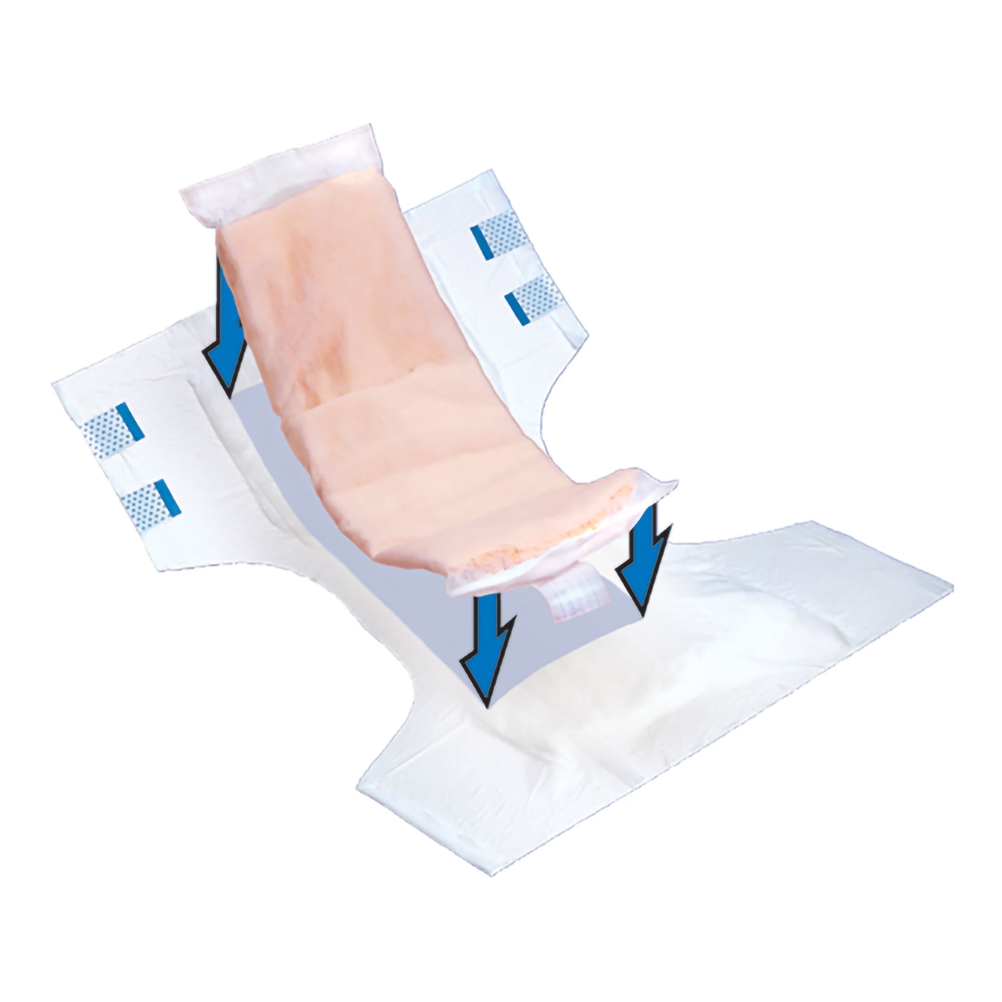 TopLiner™ Booster Pad 4x14" Heavy Absorbency - Incontinence Aid (25 Pack)