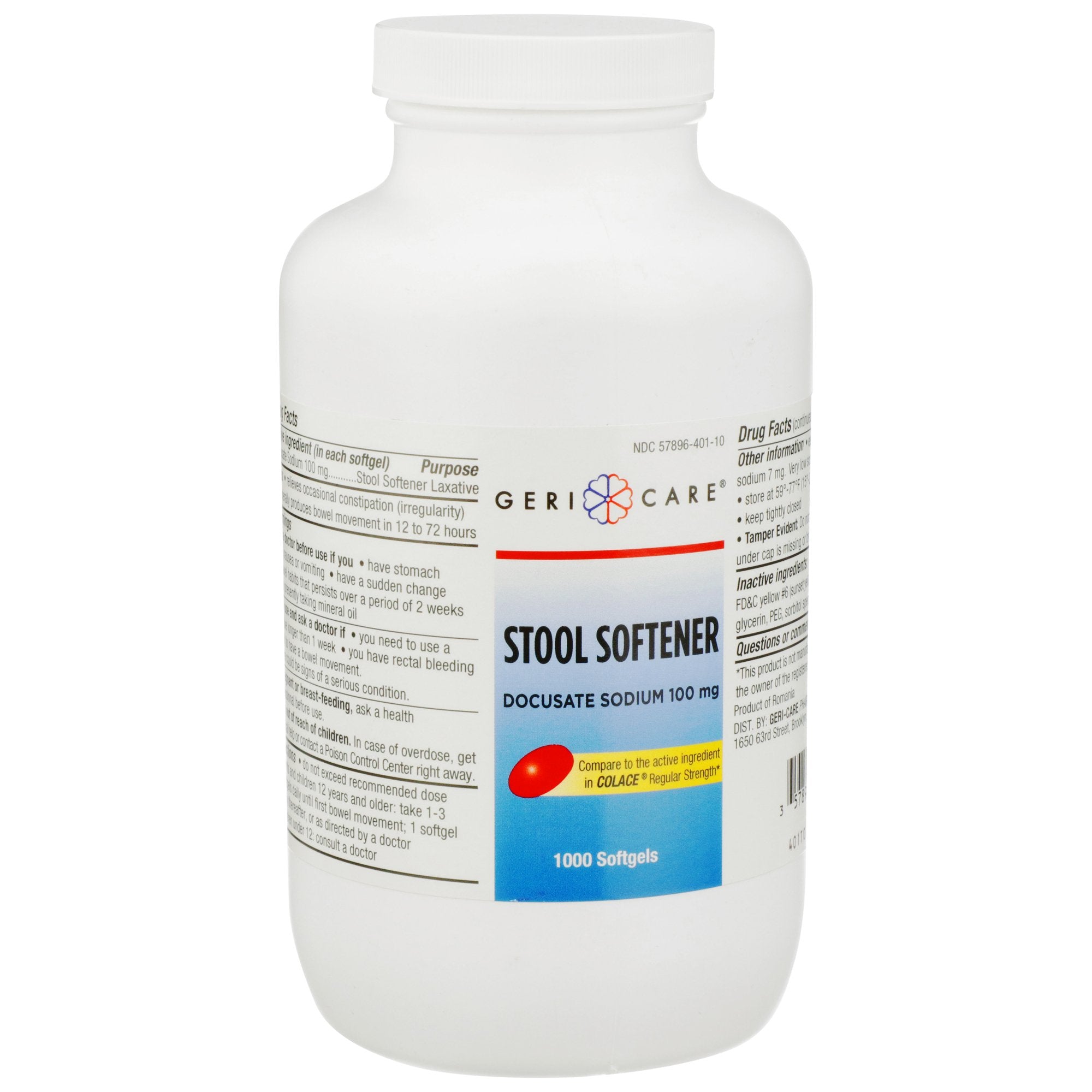 Geri-Care® Docusate Sodium Stool Softener (1 Unit)