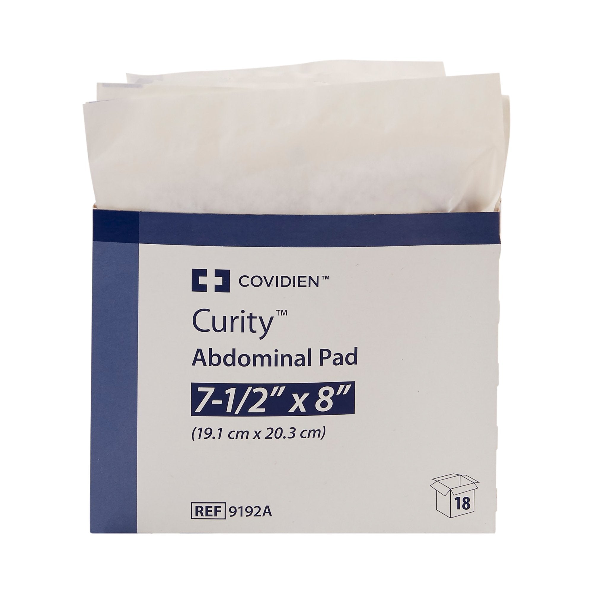 Curity™ Sterile Abdominal Pad, 7-1/2 x 8 Inch (18 Units)