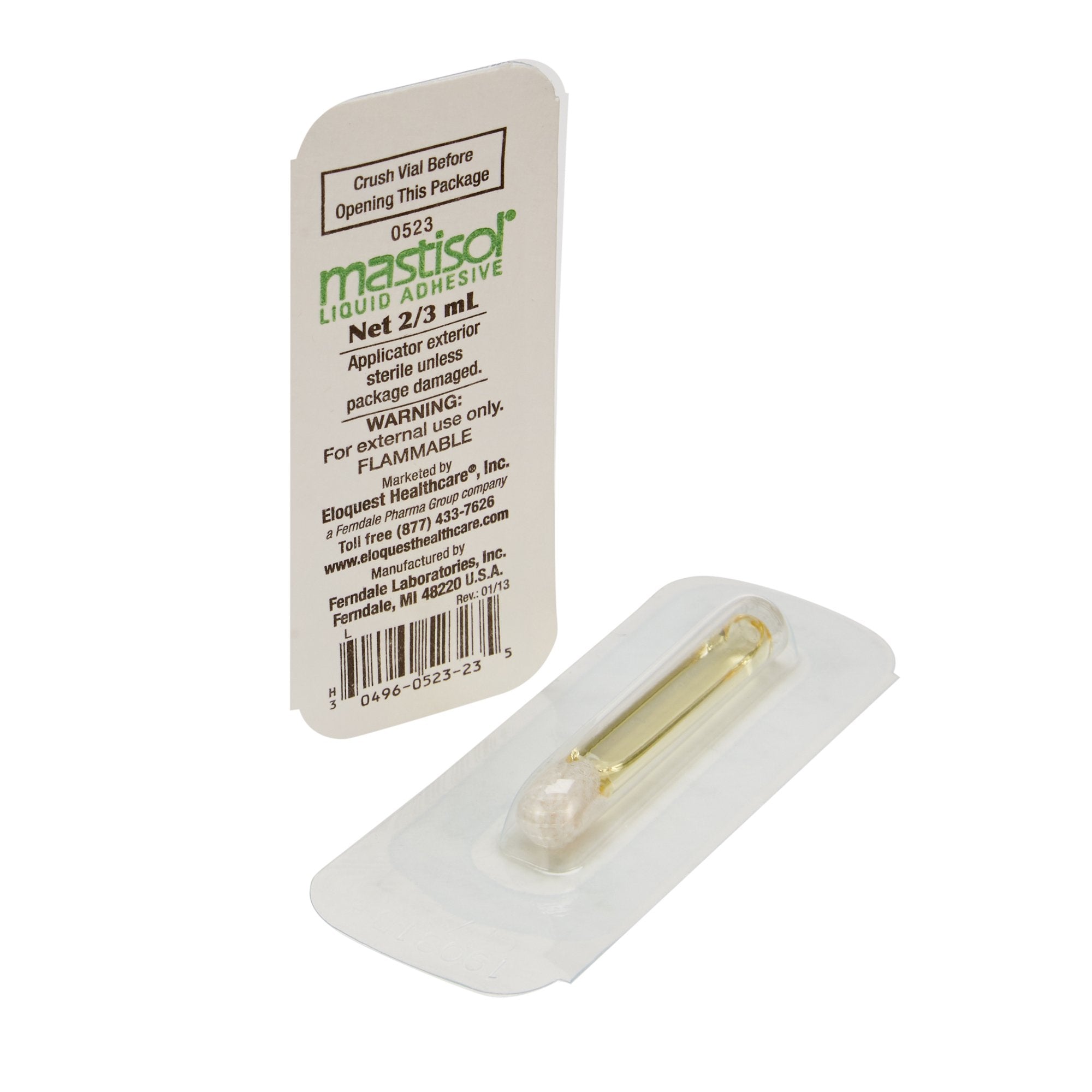 Mastisol® Liquid Bandage - Secure Wound Care, 2/3 mL Sterile Vial