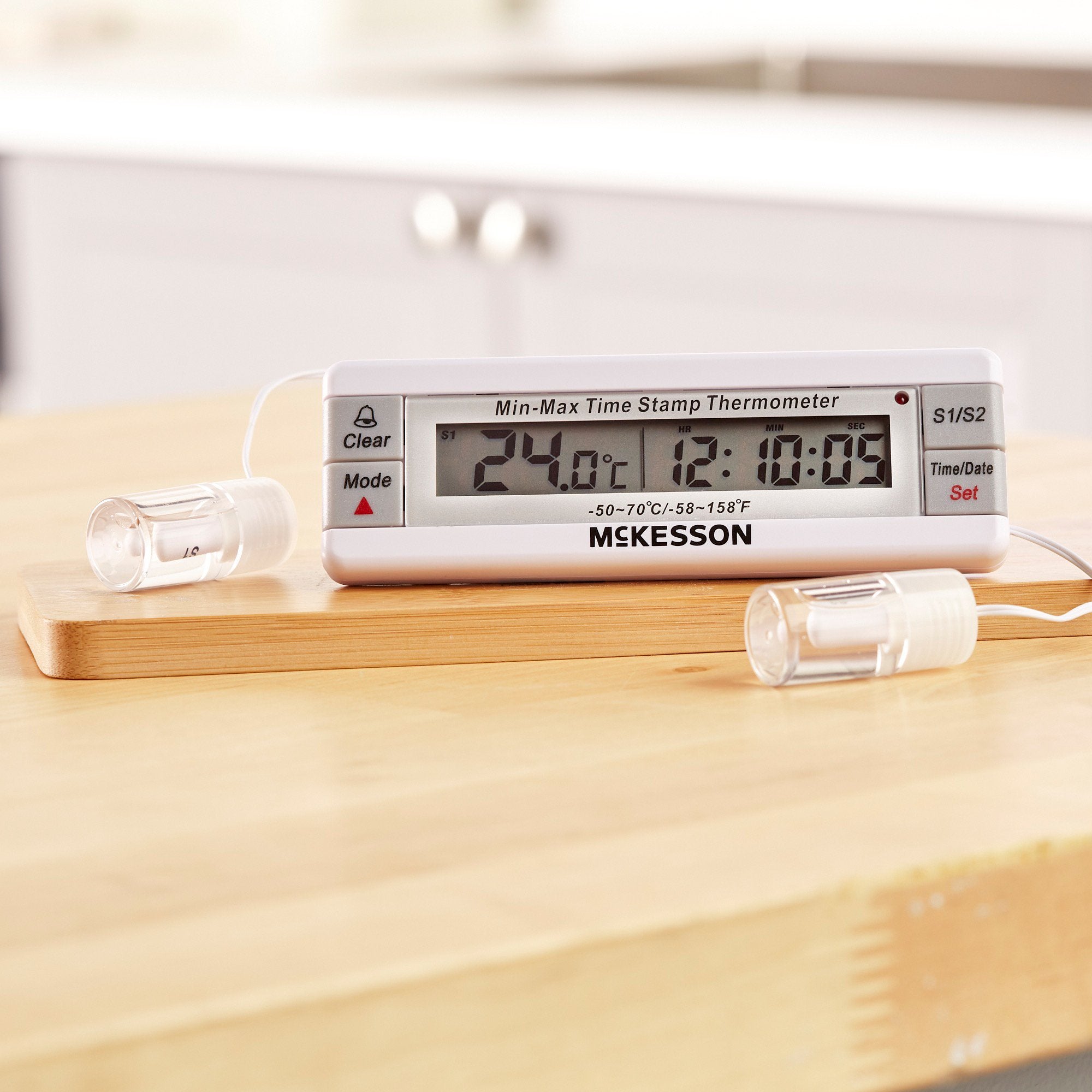 McKesson Refrigerator / Freezer Thermometer, Digital Display, -58° to +158°F (-50° to +70°C) (1 Unit)