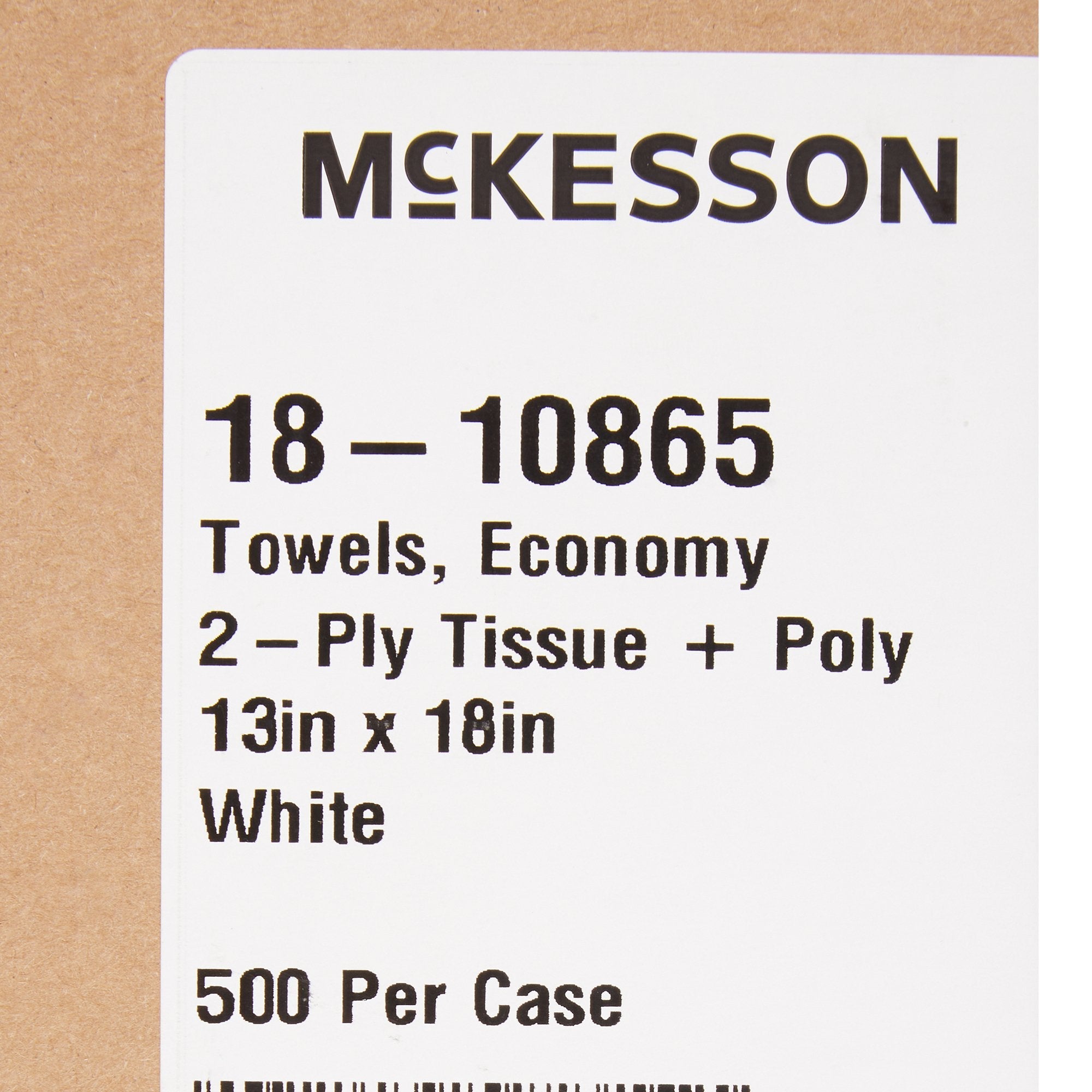 McKesson Nonsterile White Procedure Towel, 13 x 18 Inch (500 Units)